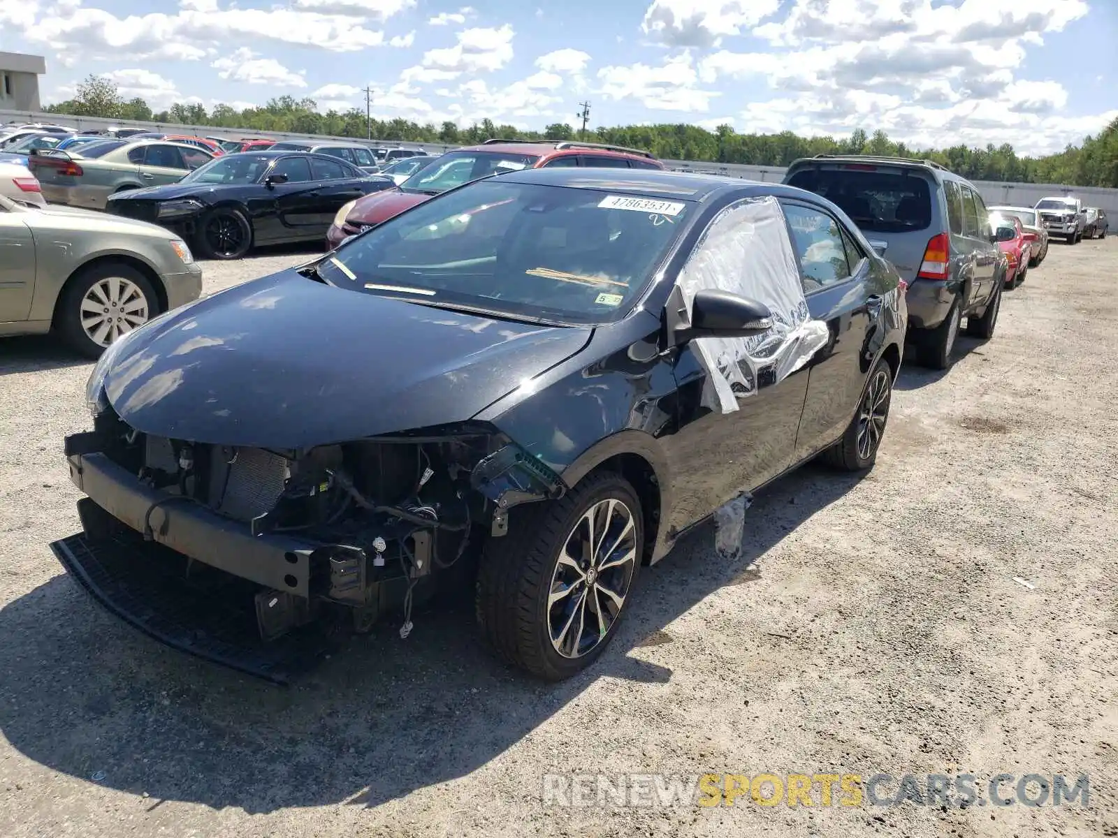 2 Photograph of a damaged car 2T1BURHE6KC126700 TOYOTA COROLLA 2019