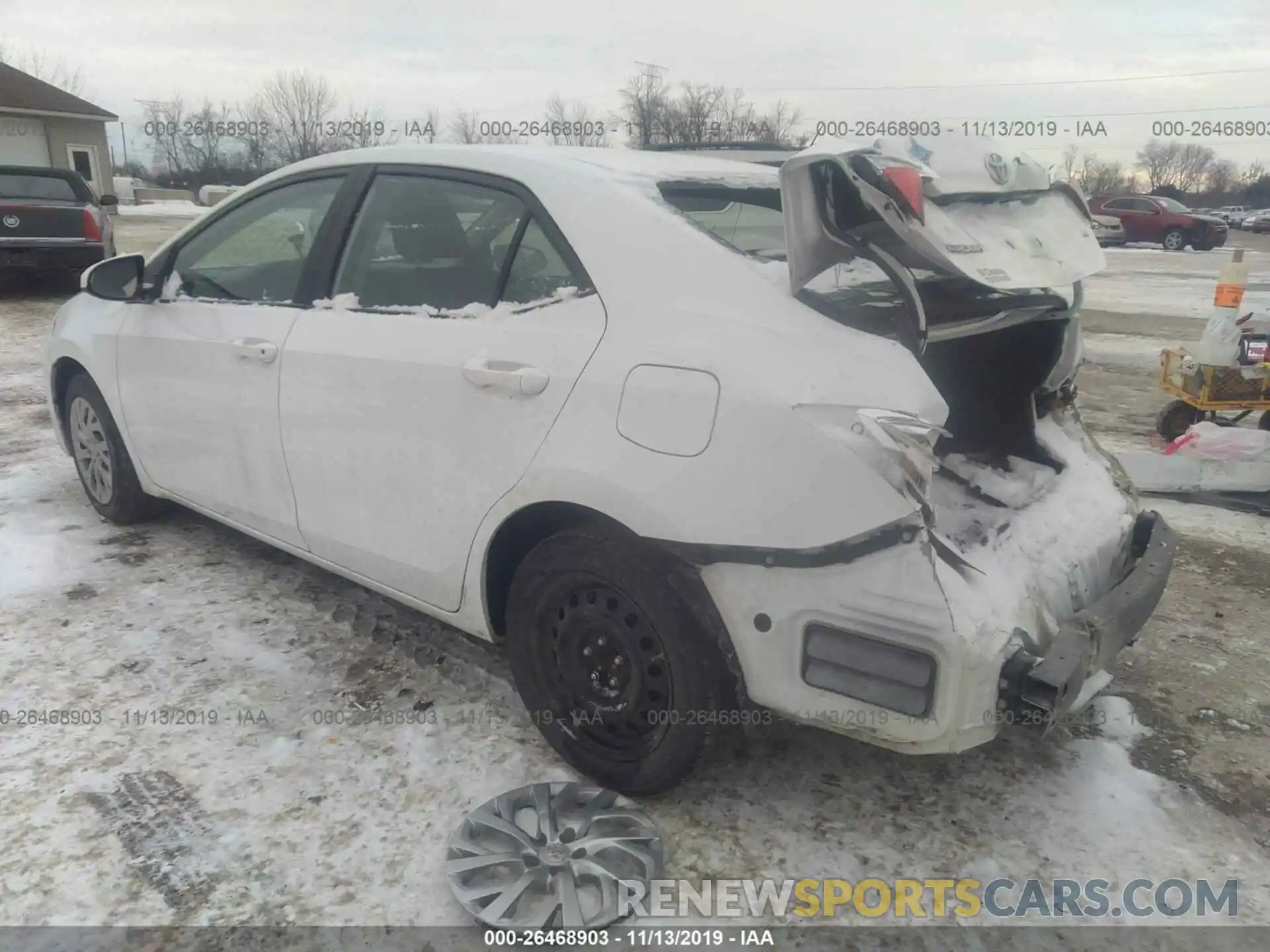 3 Photograph of a damaged car 2T1BURHE6KC127300 TOYOTA COROLLA 2019