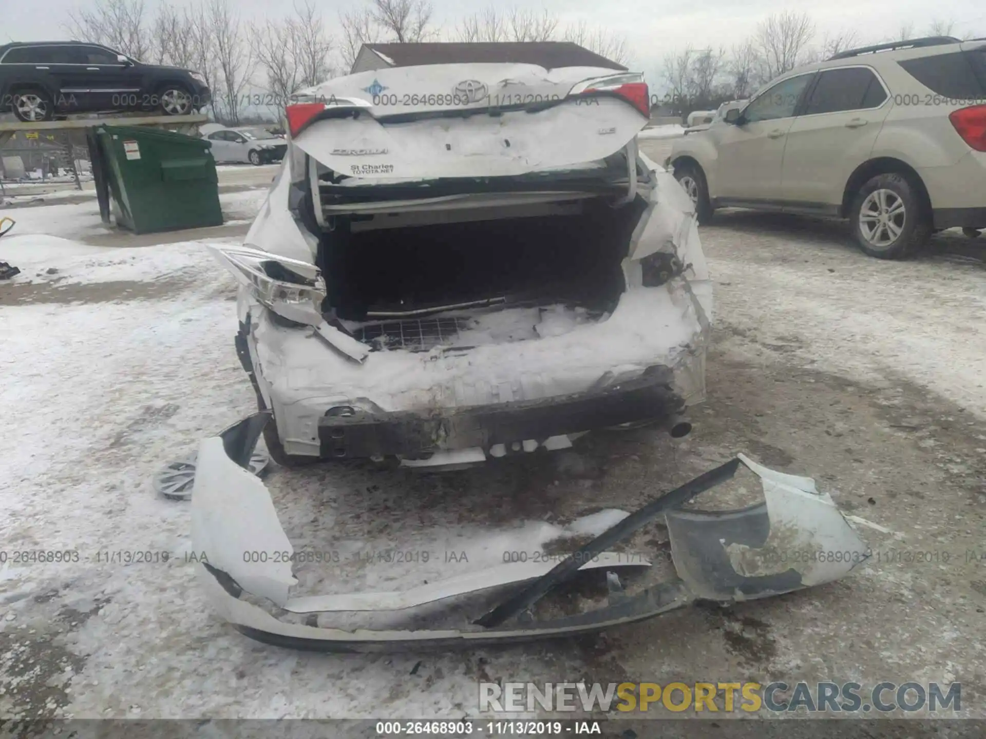 6 Photograph of a damaged car 2T1BURHE6KC127300 TOYOTA COROLLA 2019