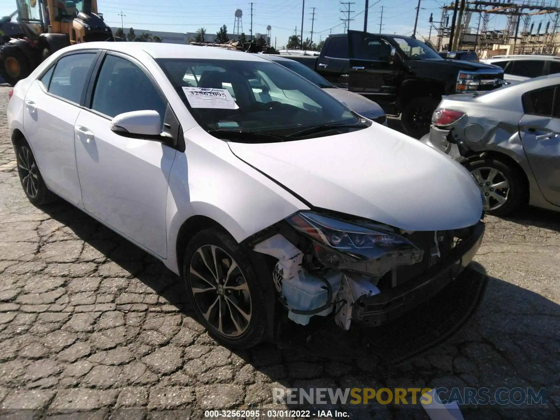 1 Photograph of a damaged car 2T1BURHE6KC127443 TOYOTA COROLLA 2019