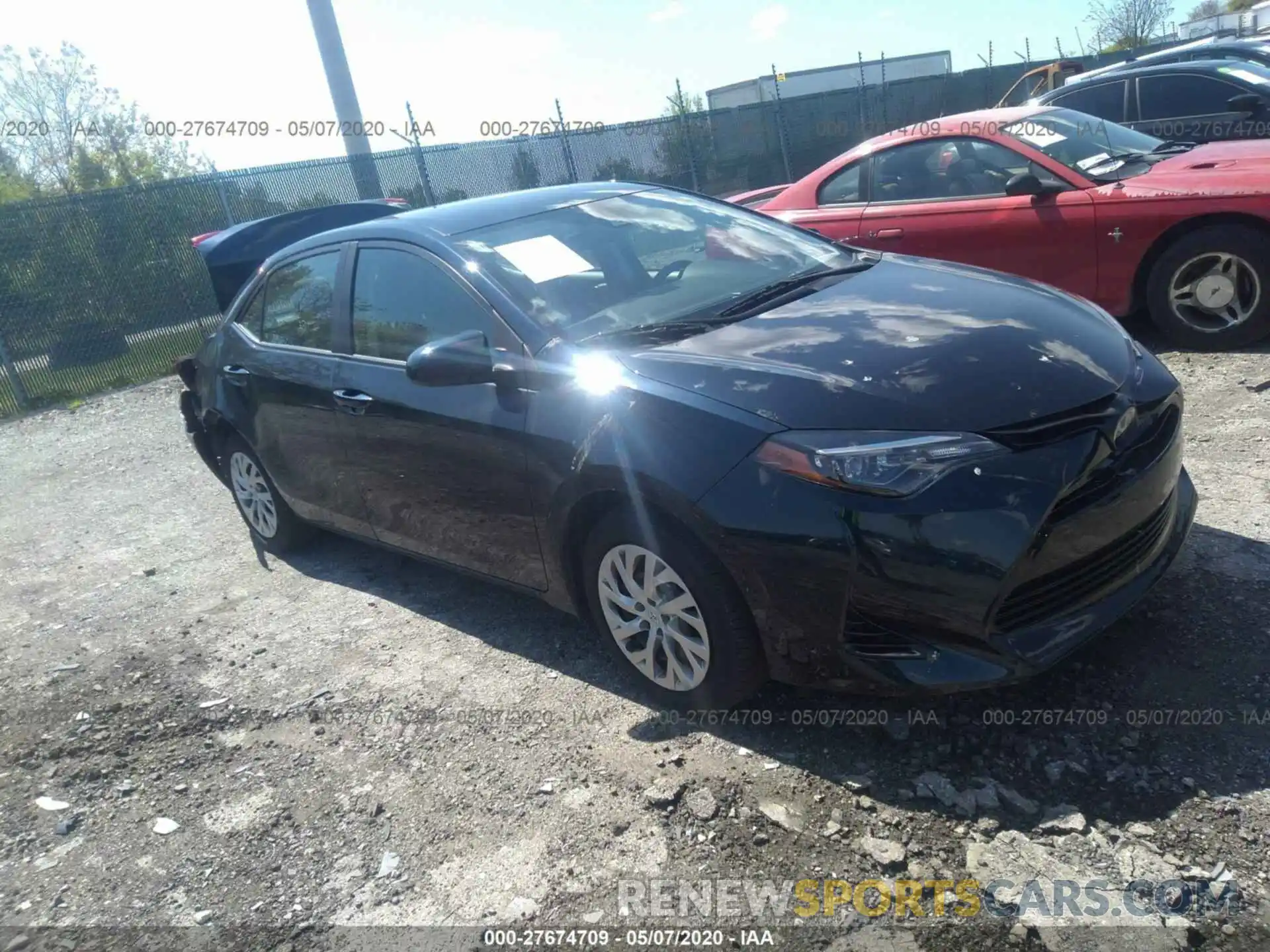 1 Photograph of a damaged car 2T1BURHE6KC128379 TOYOTA COROLLA 2019