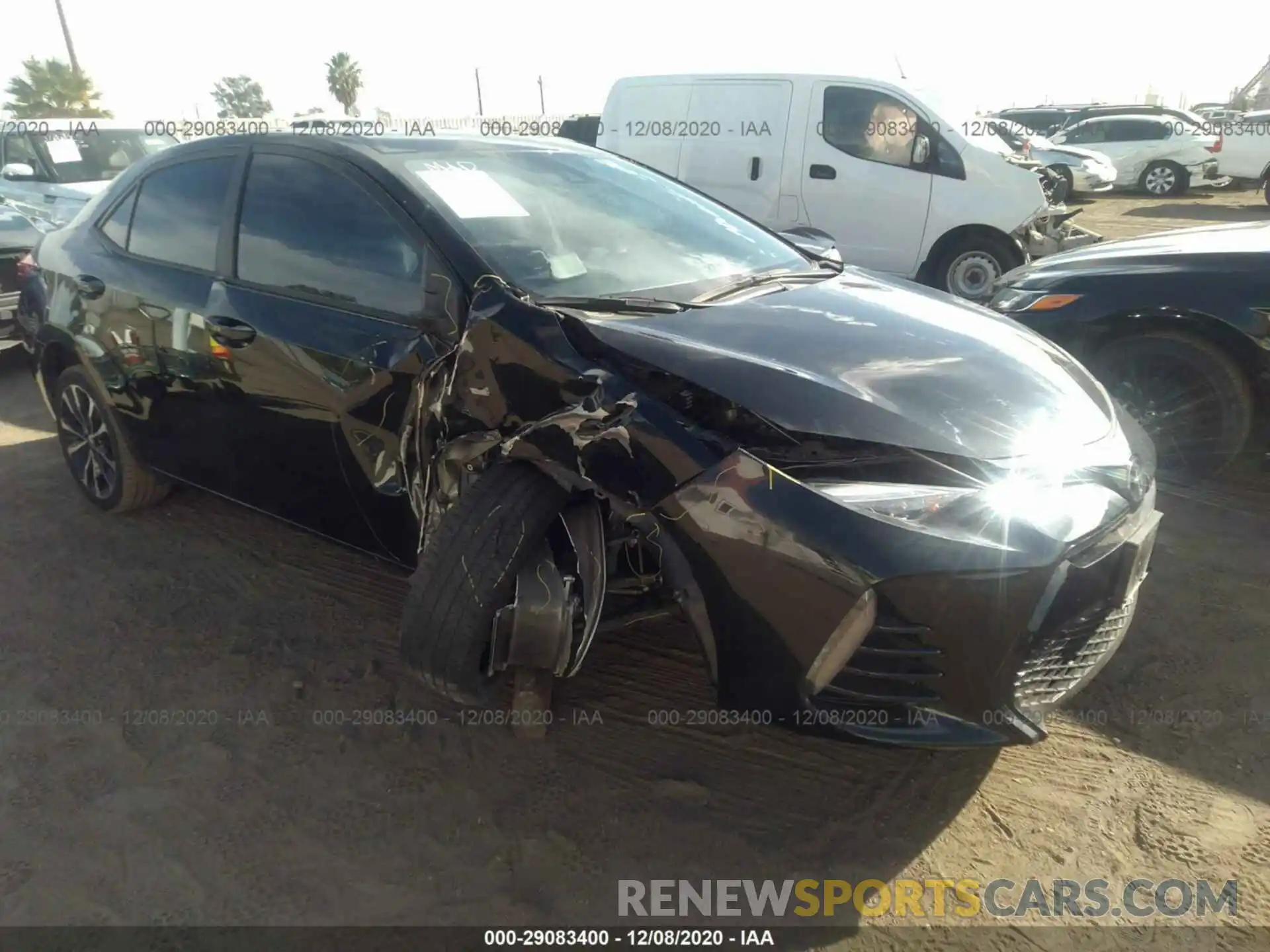 1 Photograph of a damaged car 2T1BURHE6KC129788 TOYOTA COROLLA 2019