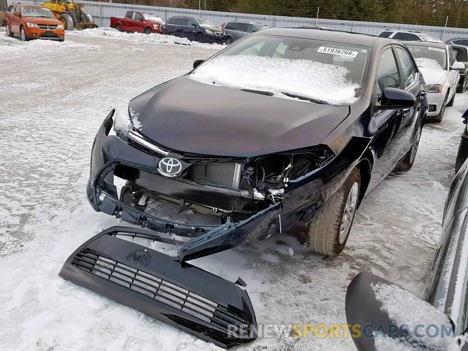 2 Photograph of a damaged car 2T1BURHE6KC129905 TOYOTA COROLLA 2019