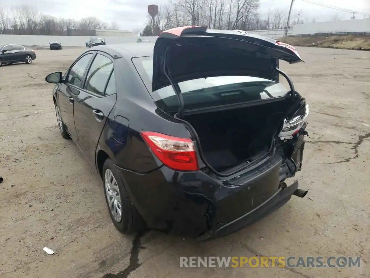 3 Photograph of a damaged car 2T1BURHE6KC130150 TOYOTA COROLLA 2019