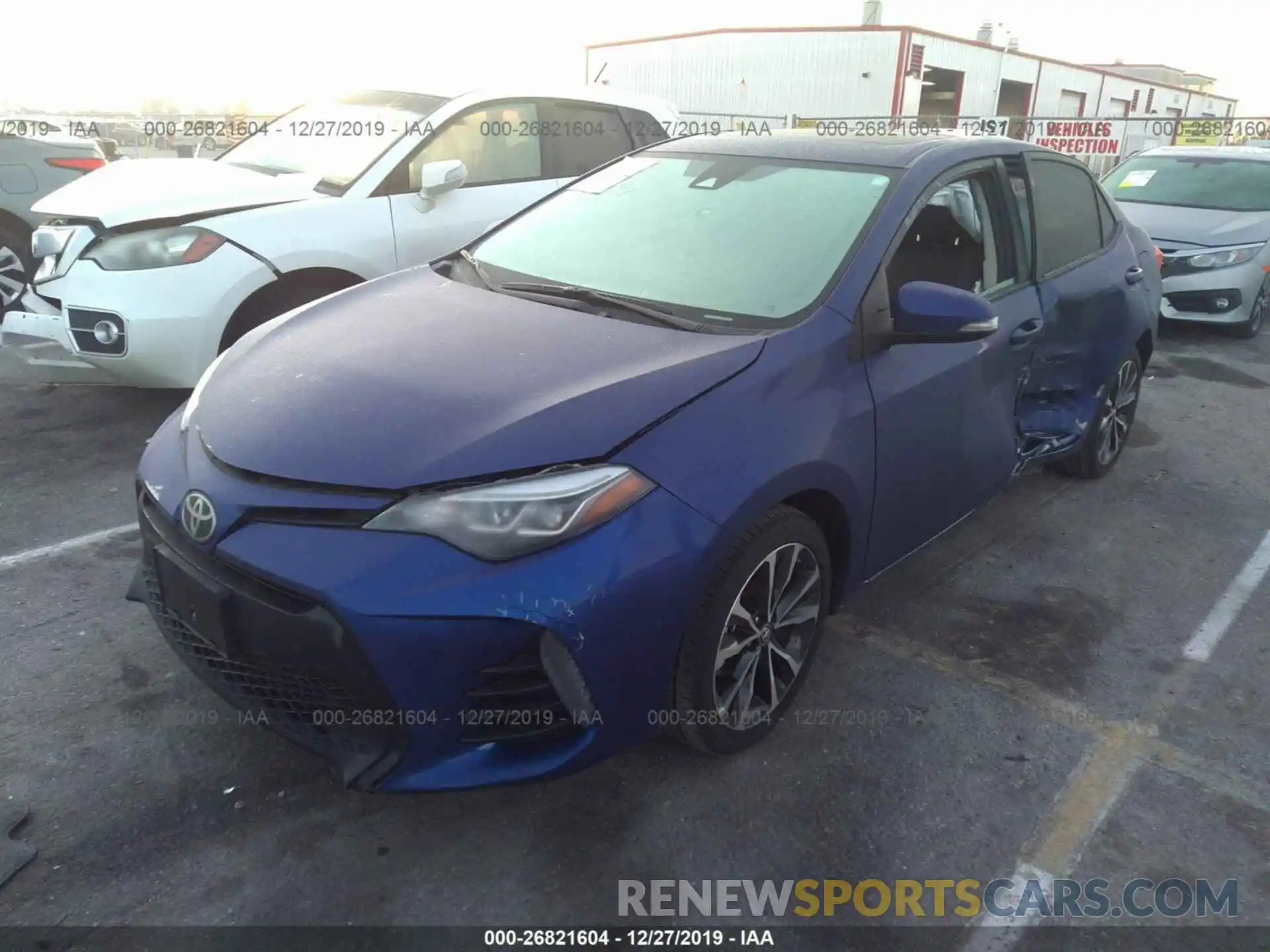 2 Photograph of a damaged car 2T1BURHE6KC130732 TOYOTA COROLLA 2019