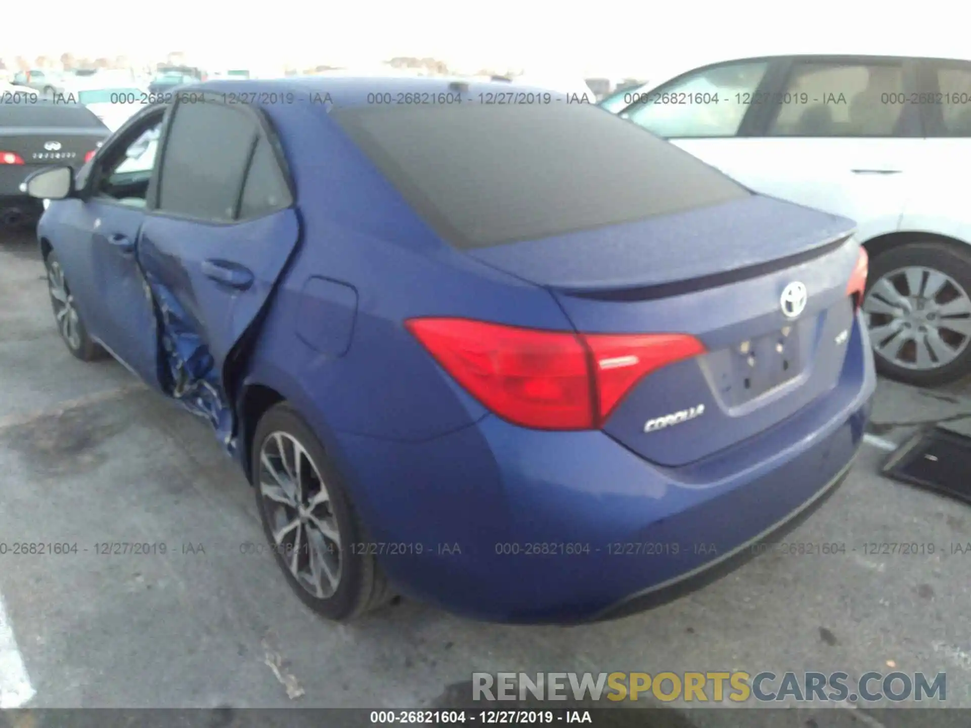 3 Photograph of a damaged car 2T1BURHE6KC130732 TOYOTA COROLLA 2019