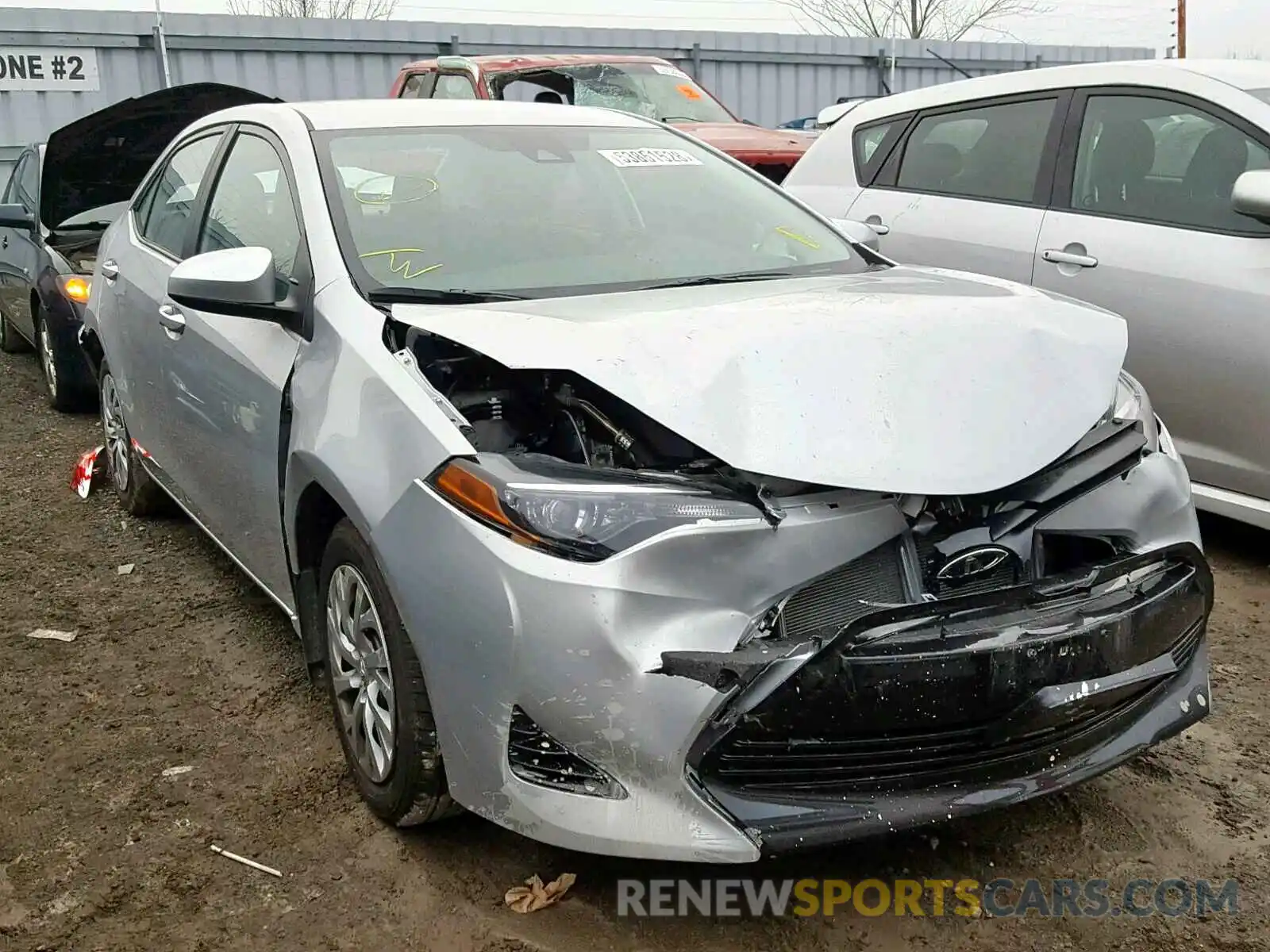 1 Photograph of a damaged car 2T1BURHE6KC130987 TOYOTA COROLLA 2019