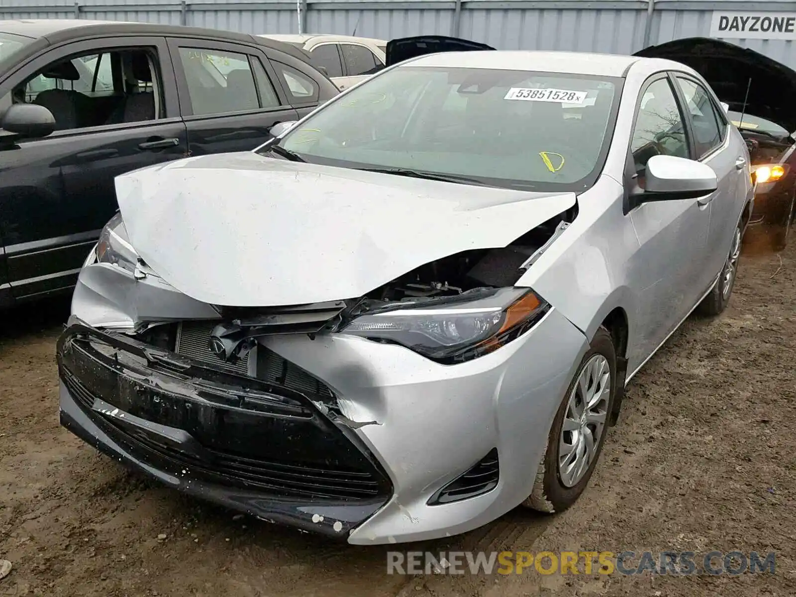 2 Photograph of a damaged car 2T1BURHE6KC130987 TOYOTA COROLLA 2019