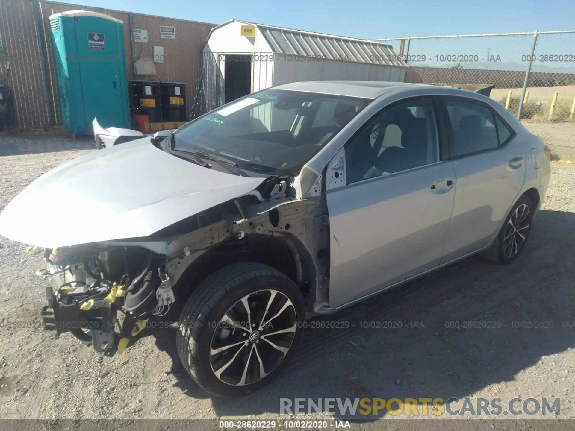 2 Photograph of a damaged car 2T1BURHE6KC131203 TOYOTA COROLLA 2019