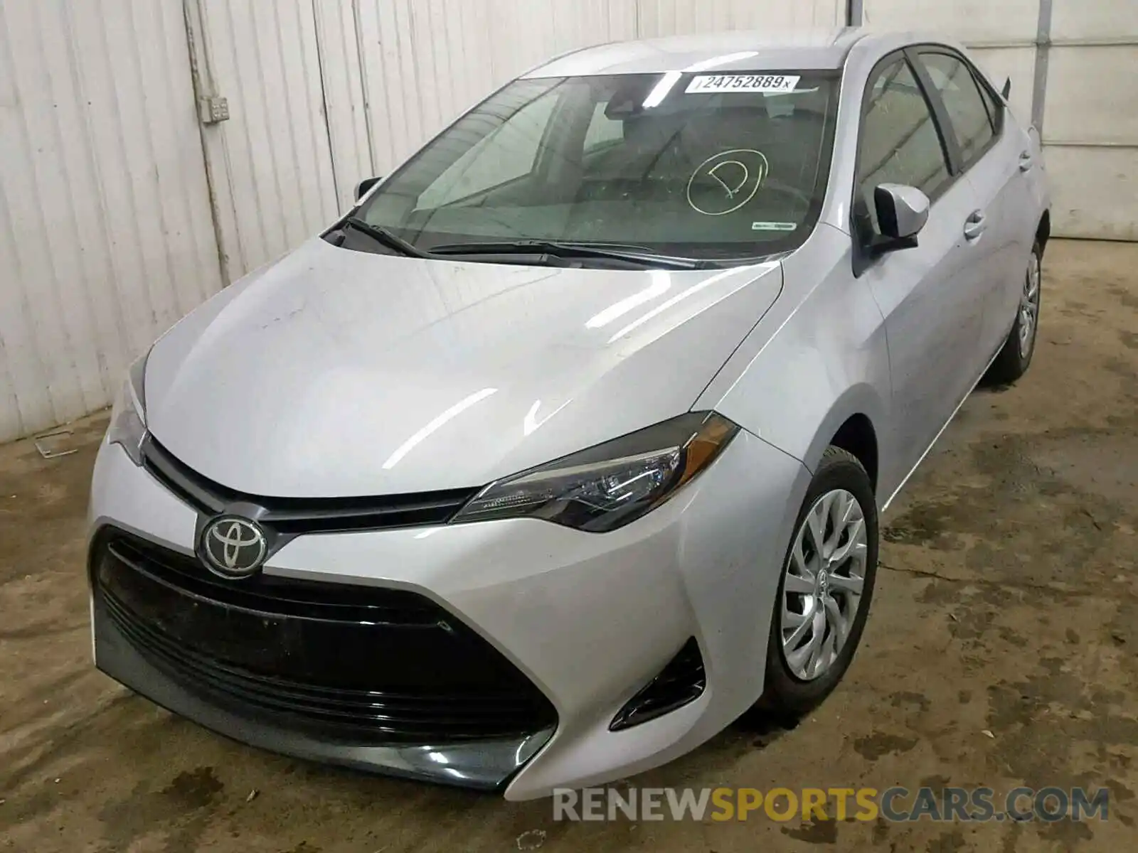 2 Photograph of a damaged car 2T1BURHE6KC131508 TOYOTA COROLLA 2019