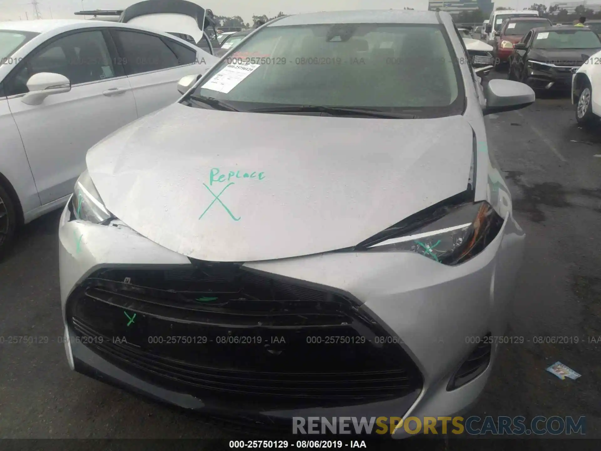 6 Photograph of a damaged car 2T1BURHE6KC131587 TOYOTA COROLLA 2019