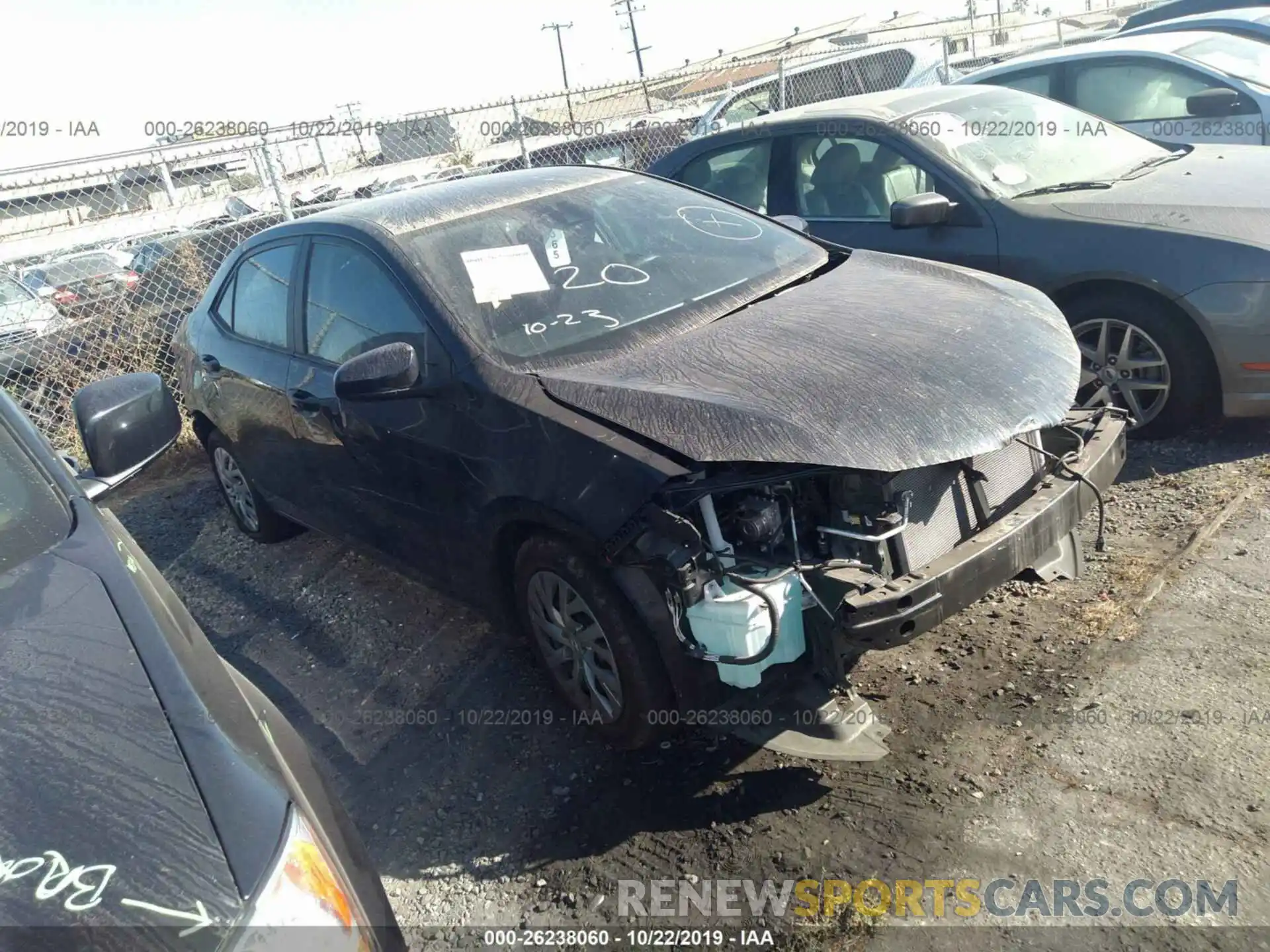 1 Photograph of a damaged car 2T1BURHE6KC133159 TOYOTA COROLLA 2019