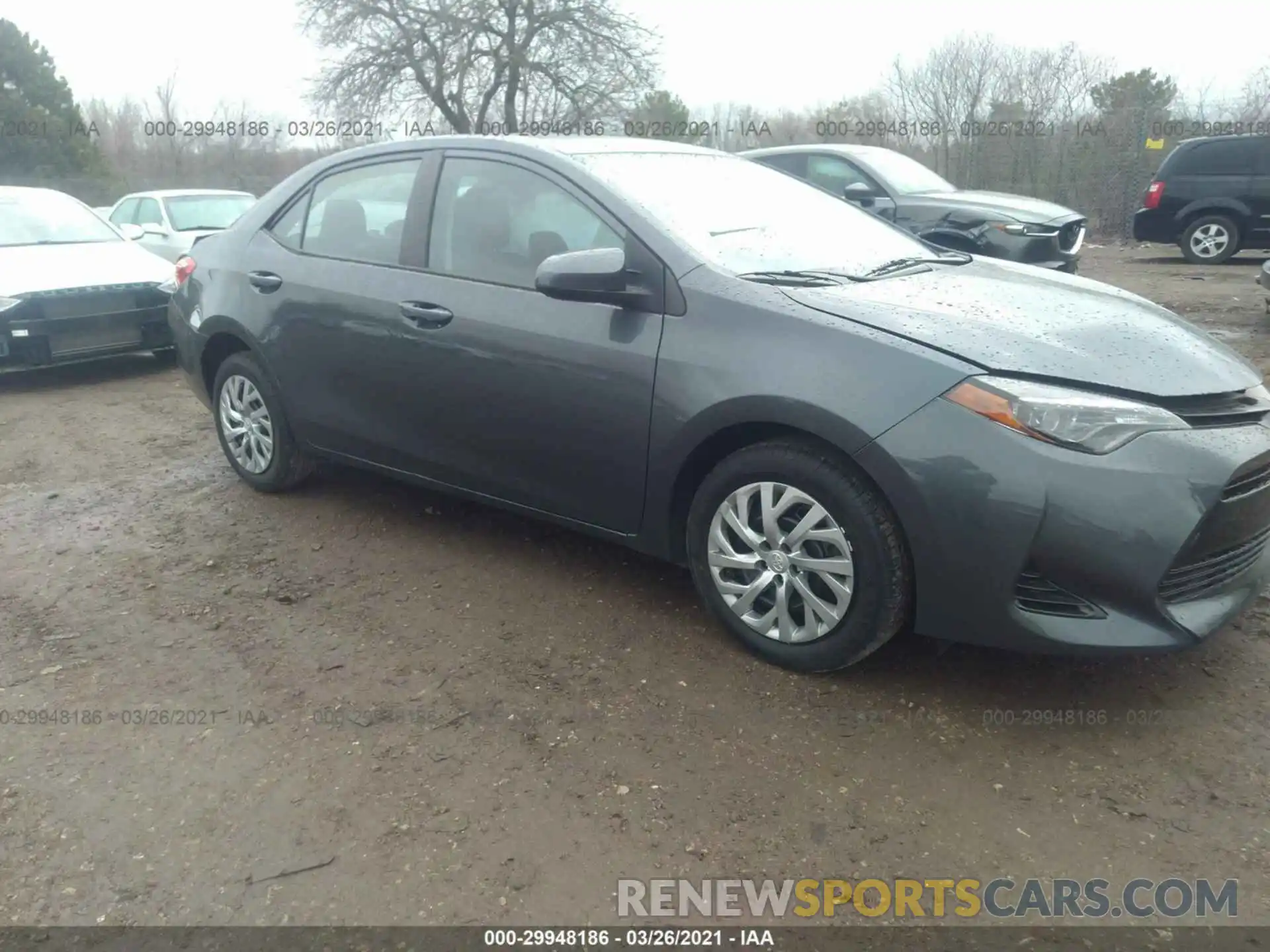 1 Photograph of a damaged car 2T1BURHE6KC133176 TOYOTA COROLLA 2019