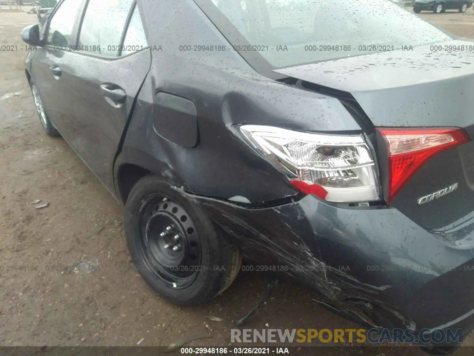 6 Photograph of a damaged car 2T1BURHE6KC133176 TOYOTA COROLLA 2019