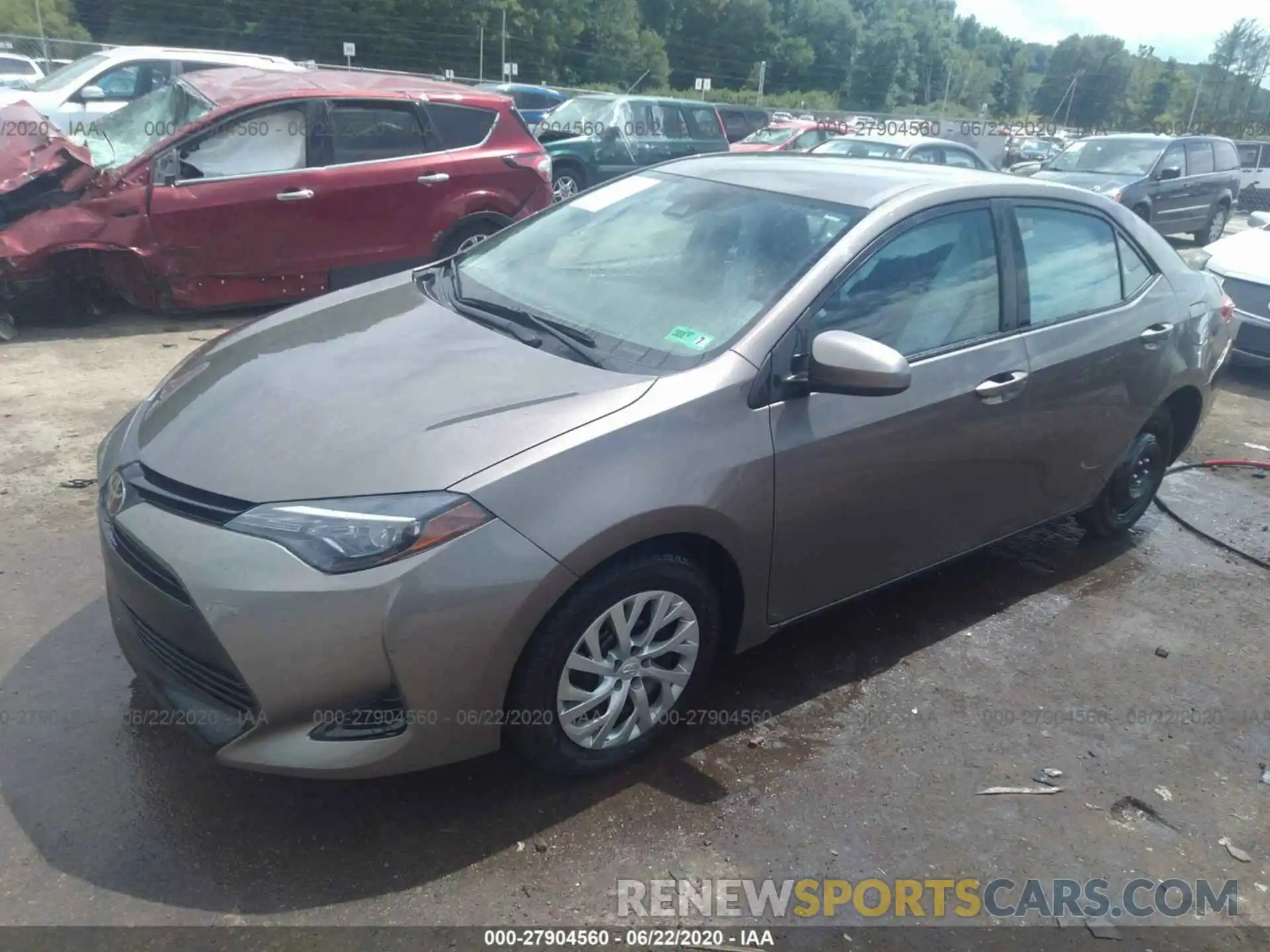 2 Photograph of a damaged car 2T1BURHE6KC133615 TOYOTA COROLLA 2019