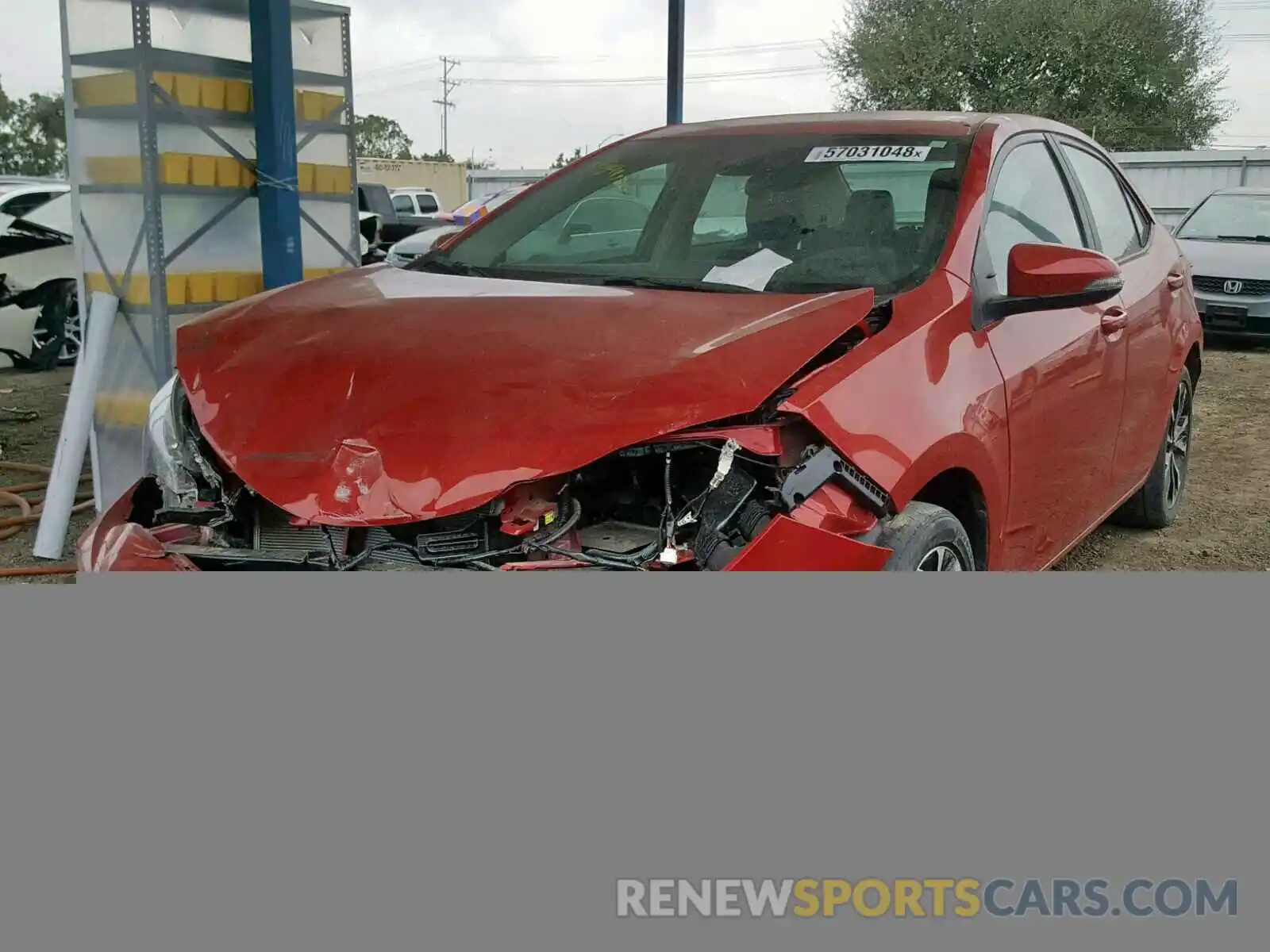 2 Photograph of a damaged car 2T1BURHE6KC133744 TOYOTA COROLLA 2019