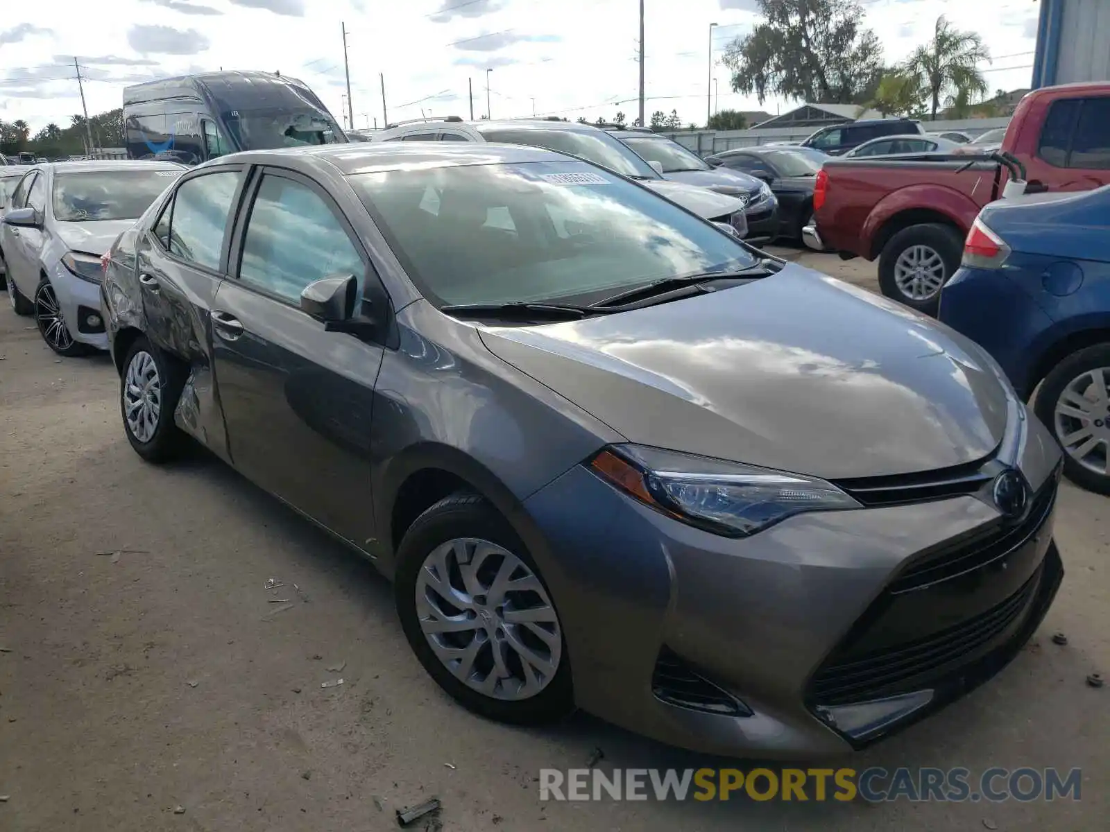 1 Photograph of a damaged car 2T1BURHE6KC133890 TOYOTA COROLLA 2019