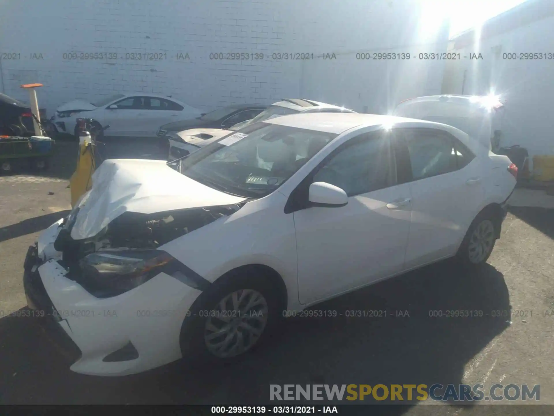 2 Photograph of a damaged car 2T1BURHE6KC134182 TOYOTA COROLLA 2019