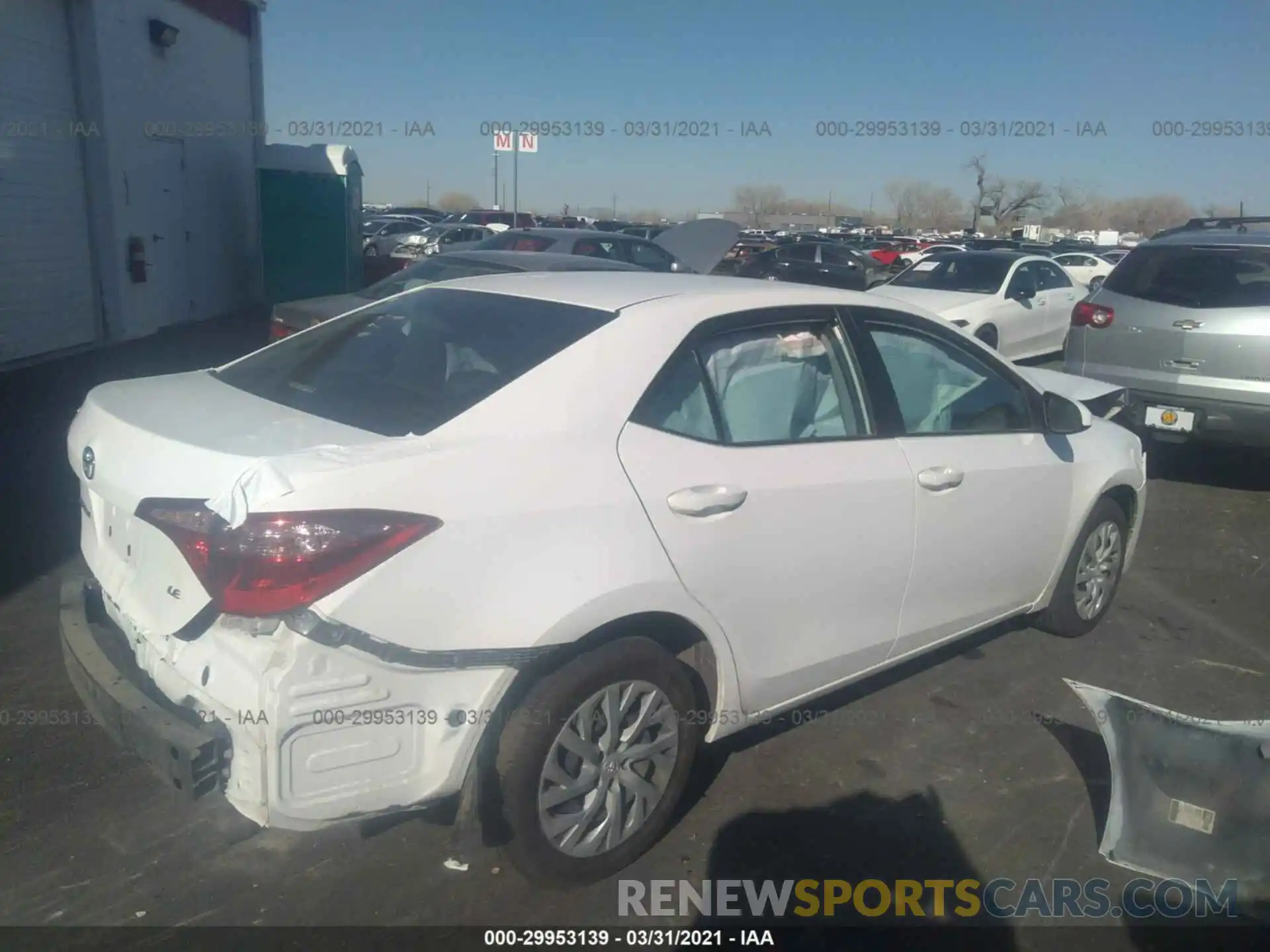 4 Photograph of a damaged car 2T1BURHE6KC134182 TOYOTA COROLLA 2019