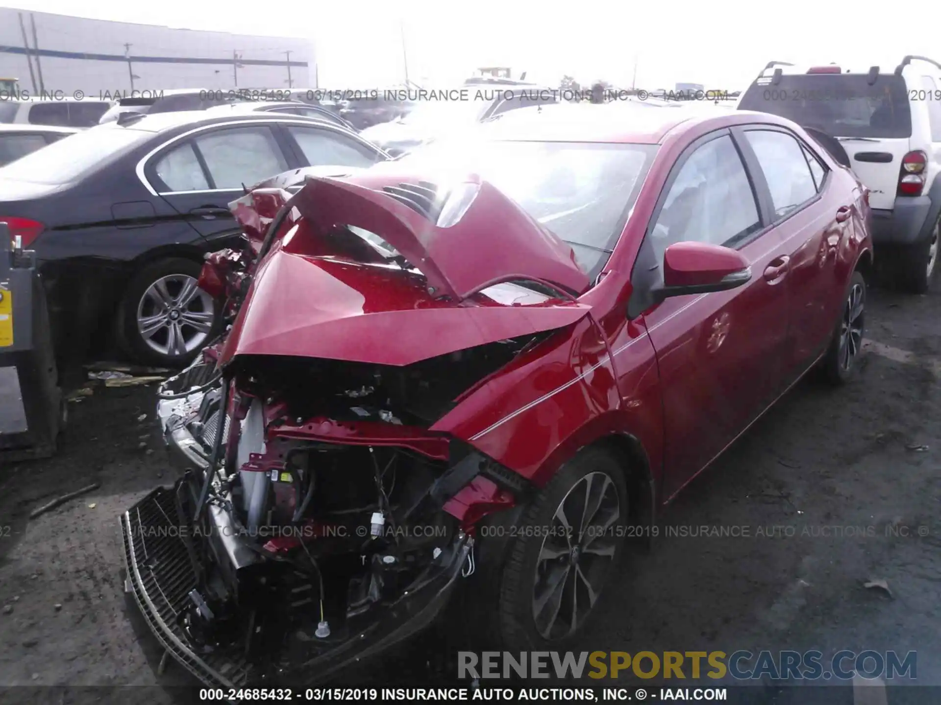 2 Photograph of a damaged car 2T1BURHE6KC134280 TOYOTA COROLLA 2019