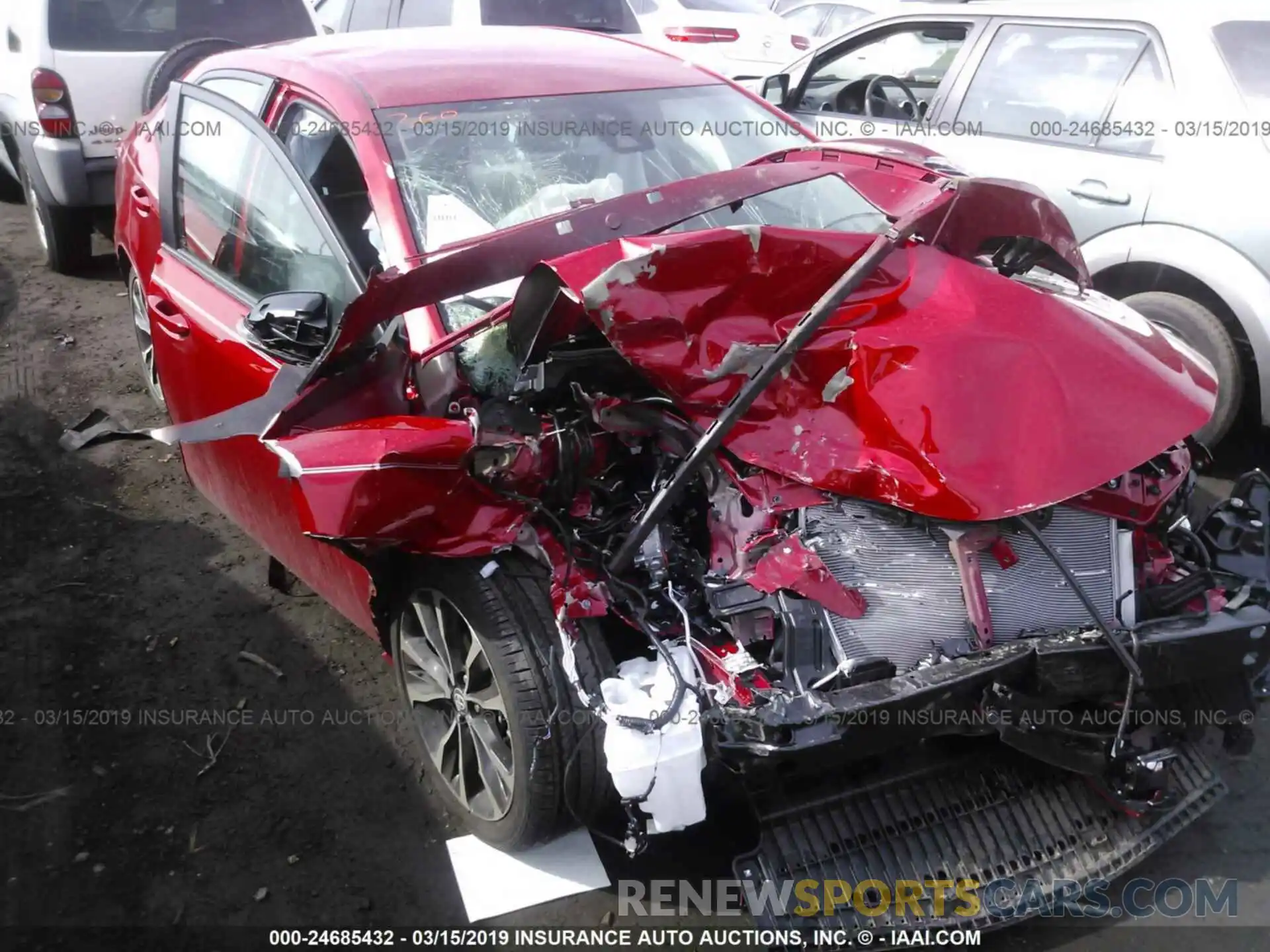 6 Photograph of a damaged car 2T1BURHE6KC134280 TOYOTA COROLLA 2019