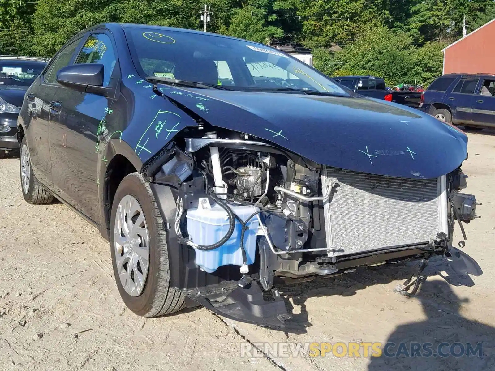 1 Photograph of a damaged car 2T1BURHE6KC134537 TOYOTA COROLLA 2019