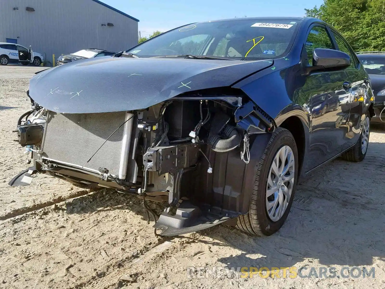 2 Photograph of a damaged car 2T1BURHE6KC134537 TOYOTA COROLLA 2019