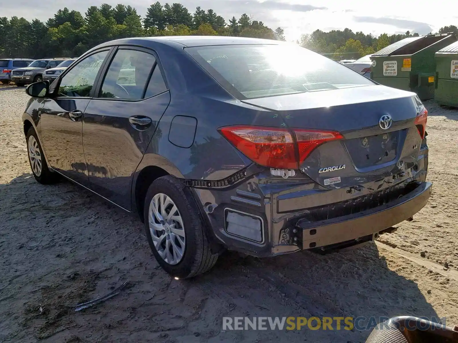 3 Photograph of a damaged car 2T1BURHE6KC134537 TOYOTA COROLLA 2019