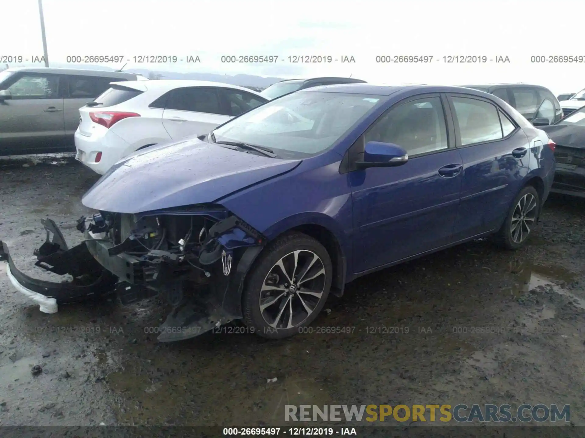 2 Photograph of a damaged car 2T1BURHE6KC134747 TOYOTA COROLLA 2019