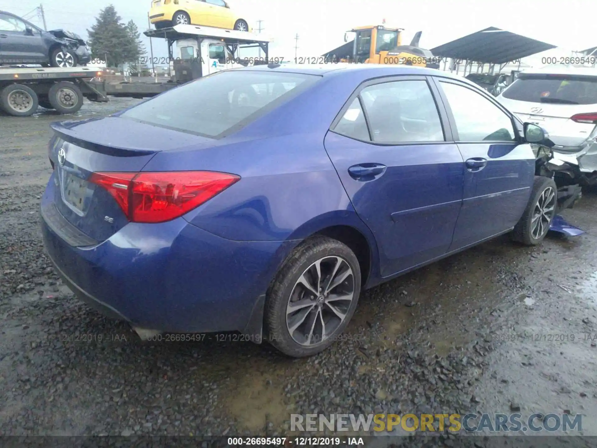 4 Photograph of a damaged car 2T1BURHE6KC134747 TOYOTA COROLLA 2019