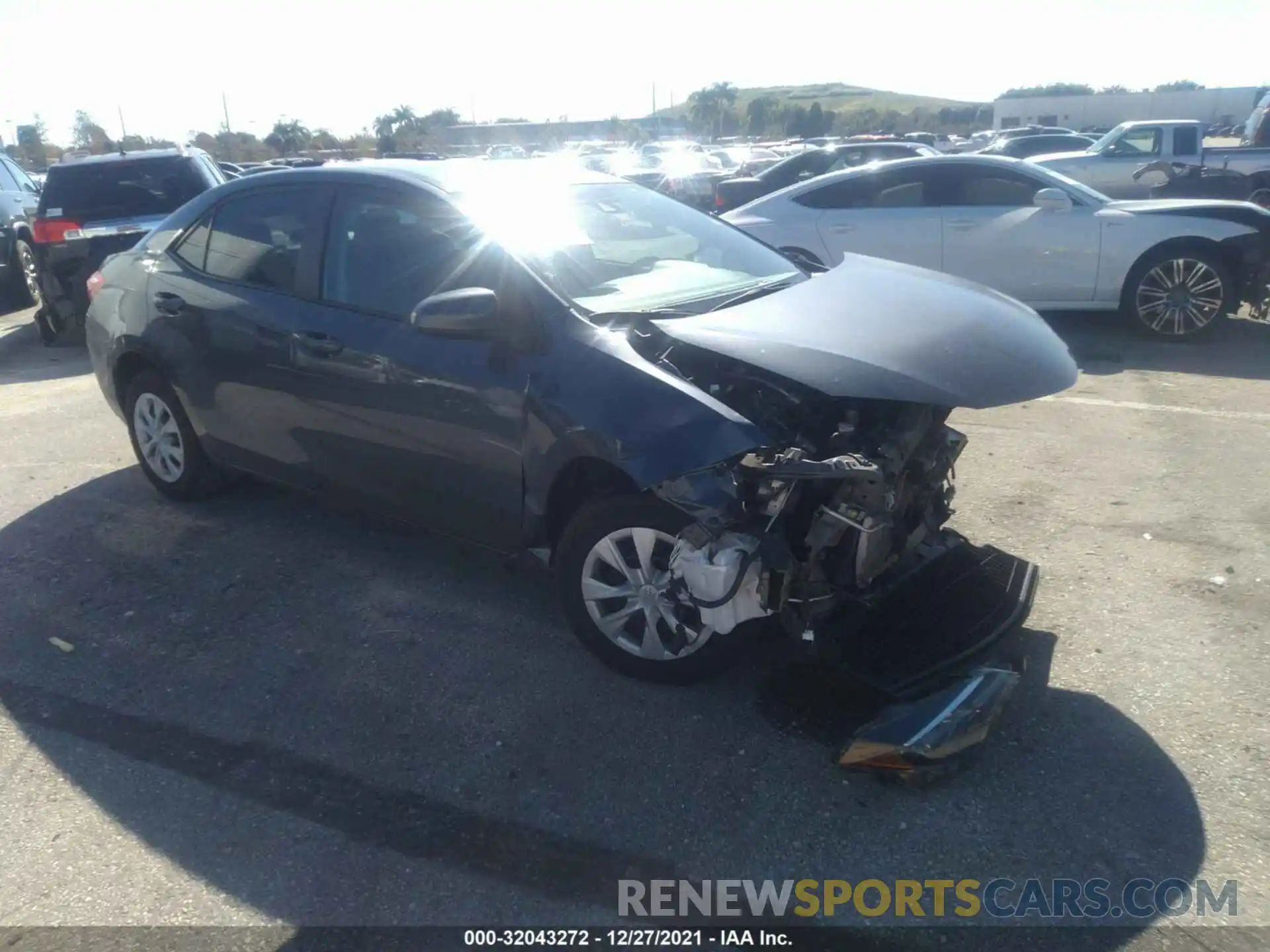 1 Photograph of a damaged car 2T1BURHE6KC134828 TOYOTA COROLLA 2019