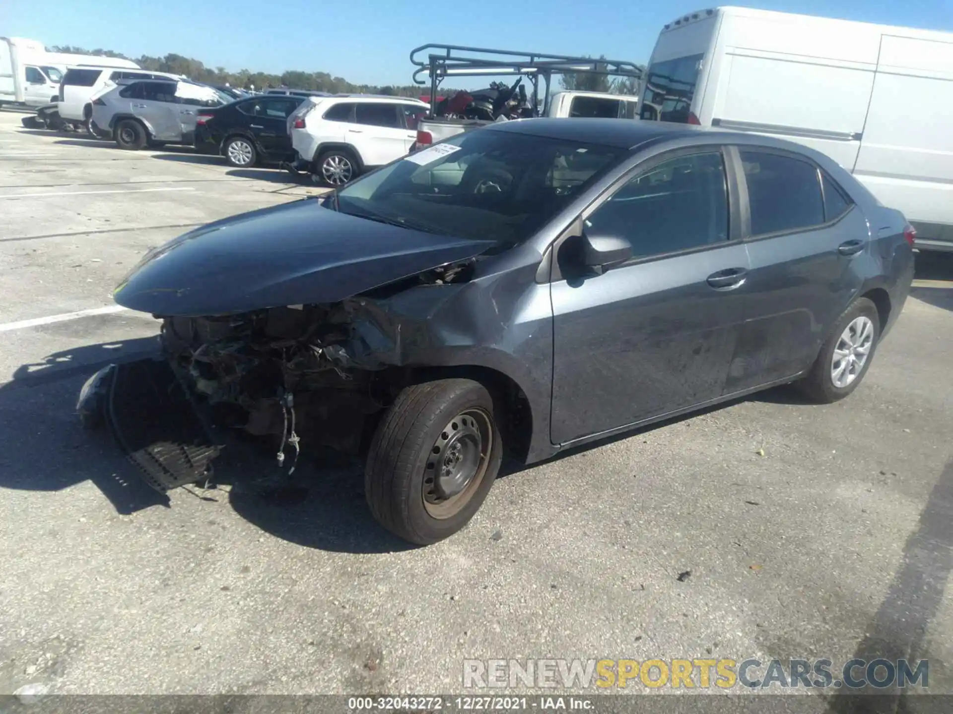 2 Photograph of a damaged car 2T1BURHE6KC134828 TOYOTA COROLLA 2019