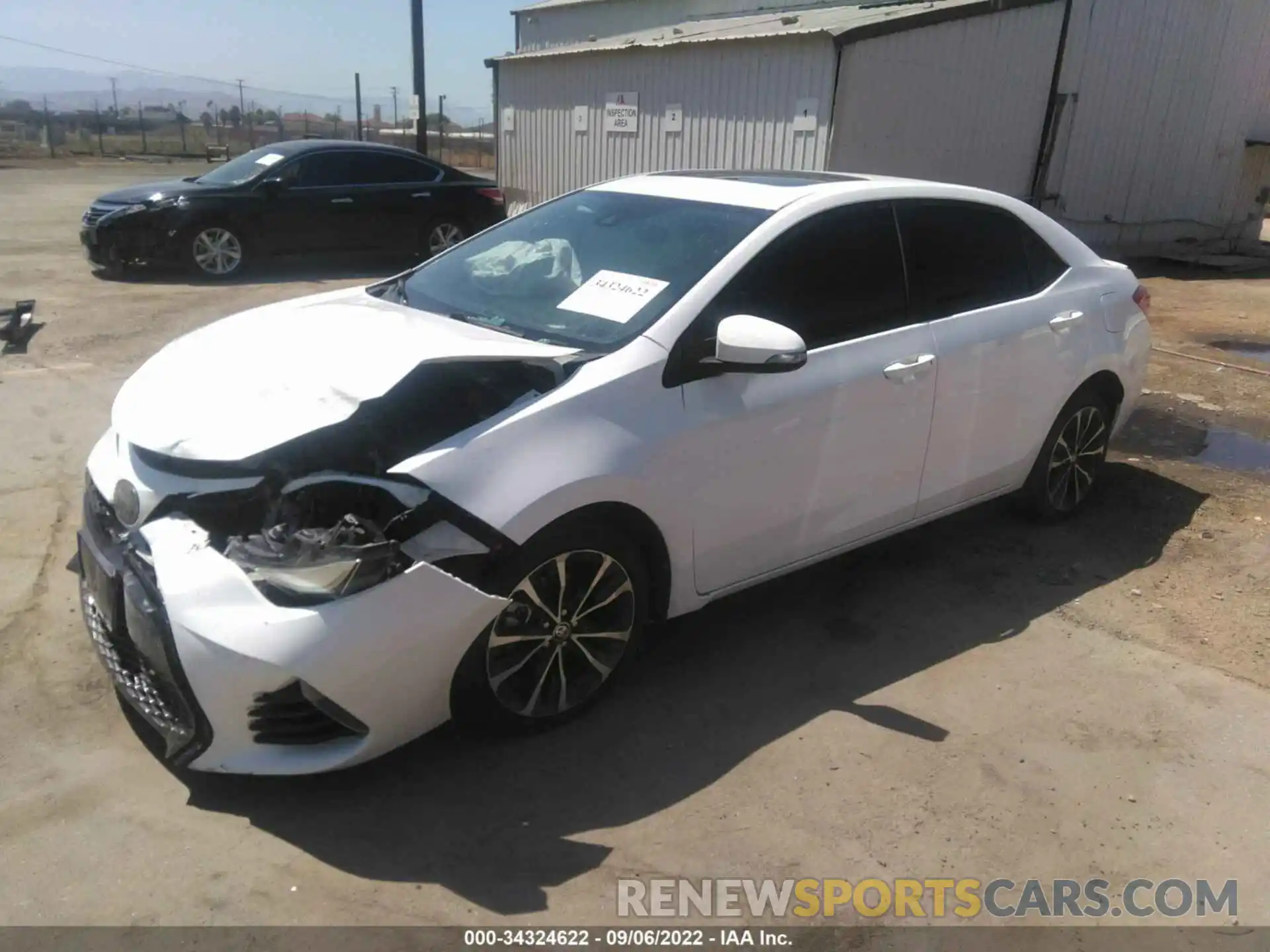 2 Photograph of a damaged car 2T1BURHE6KC134859 TOYOTA COROLLA 2019