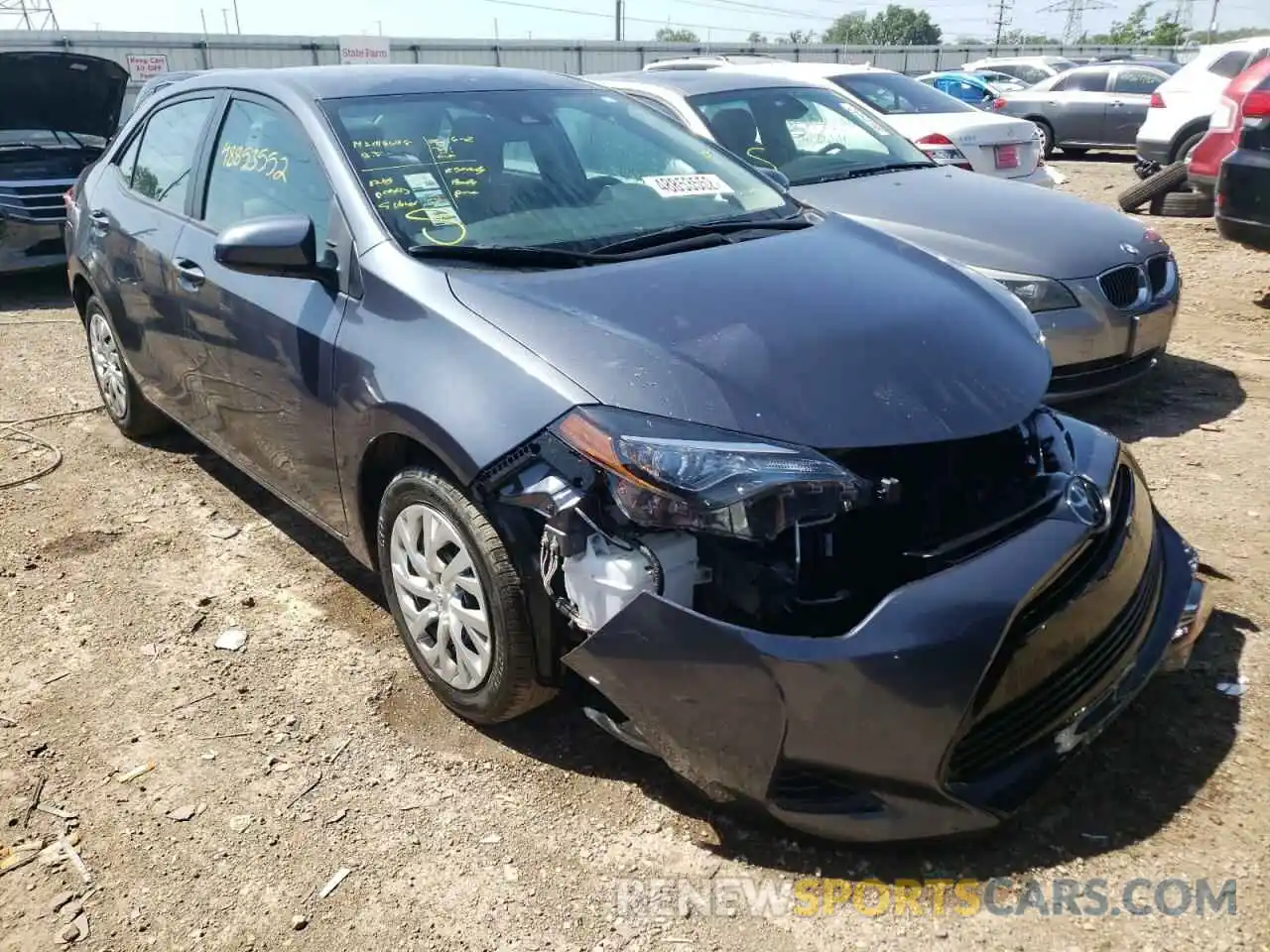 1 Photograph of a damaged car 2T1BURHE6KC135669 TOYOTA COROLLA 2019