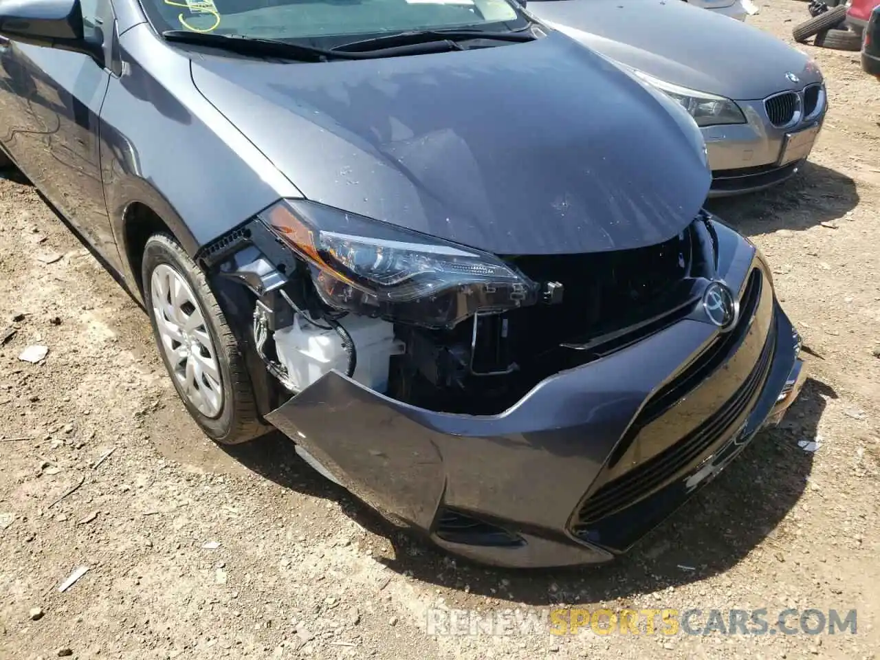 9 Photograph of a damaged car 2T1BURHE6KC135669 TOYOTA COROLLA 2019