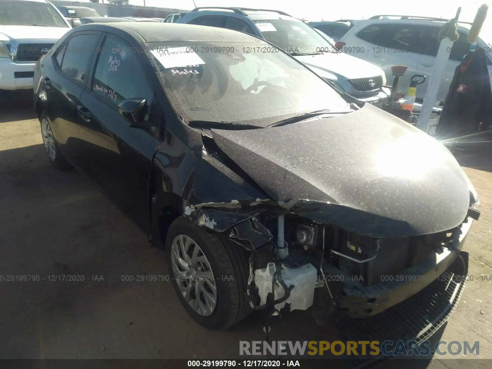 1 Photograph of a damaged car 2T1BURHE6KC137468 TOYOTA COROLLA 2019