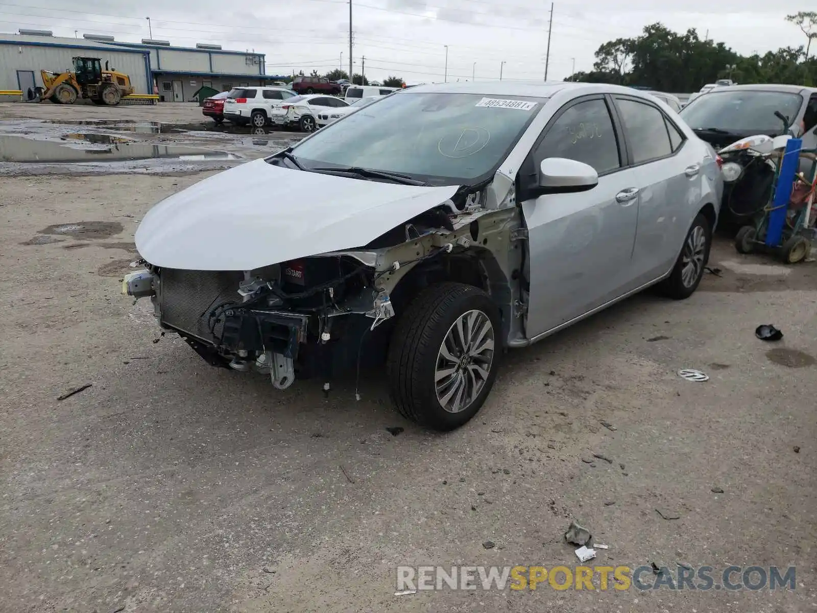 2 Photograph of a damaged car 2T1BURHE6KC137745 TOYOTA COROLLA 2019