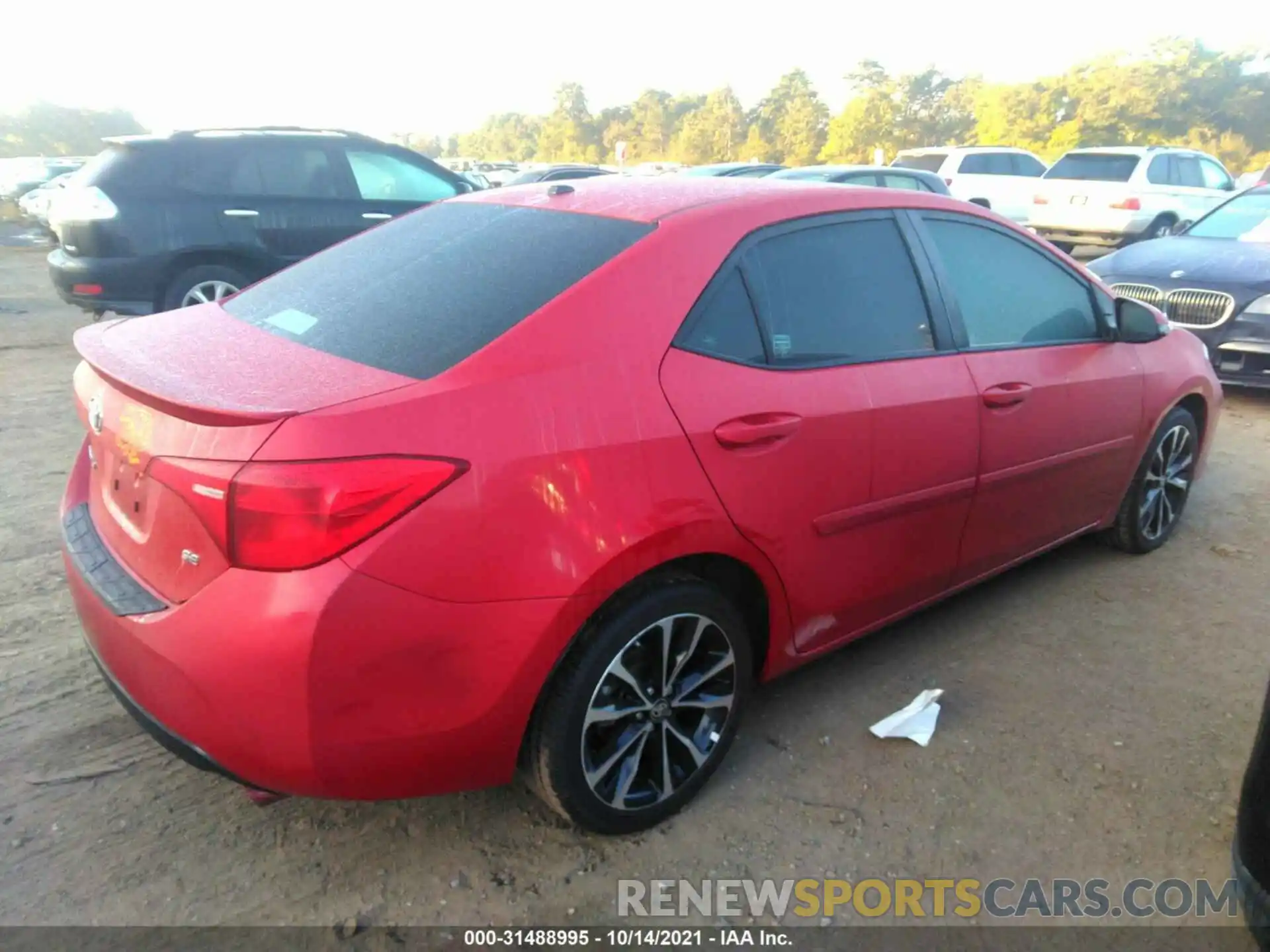 4 Photograph of a damaged car 2T1BURHE6KC137986 TOYOTA COROLLA 2019