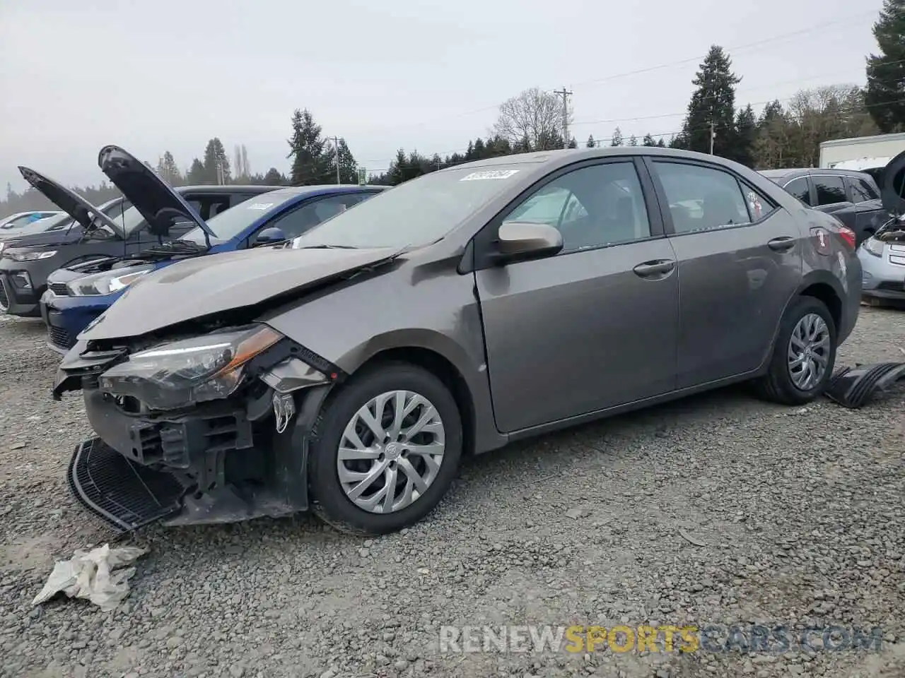 1 Photograph of a damaged car 2T1BURHE6KC138619 TOYOTA COROLLA 2019