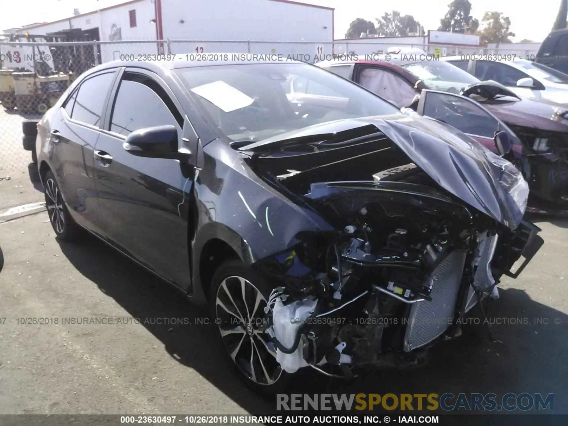 1 Photograph of a damaged car 2T1BURHE6KC138958 Toyota Corolla 2019