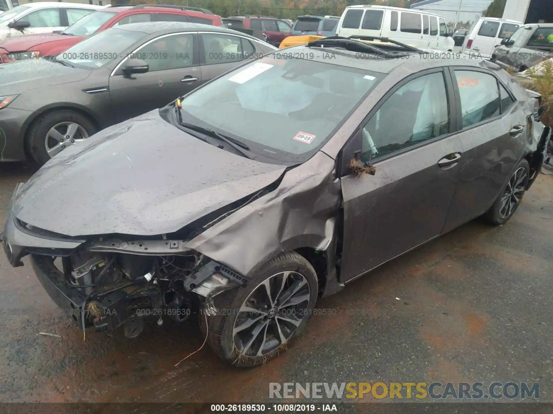 2 Photograph of a damaged car 2T1BURHE6KC140063 TOYOTA COROLLA 2019