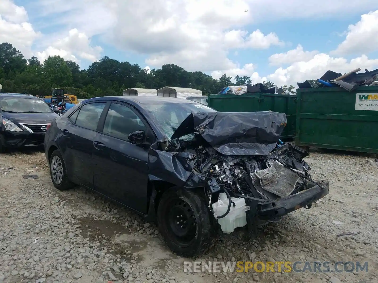 1 Photograph of a damaged car 2T1BURHE6KC141388 TOYOTA COROLLA 2019