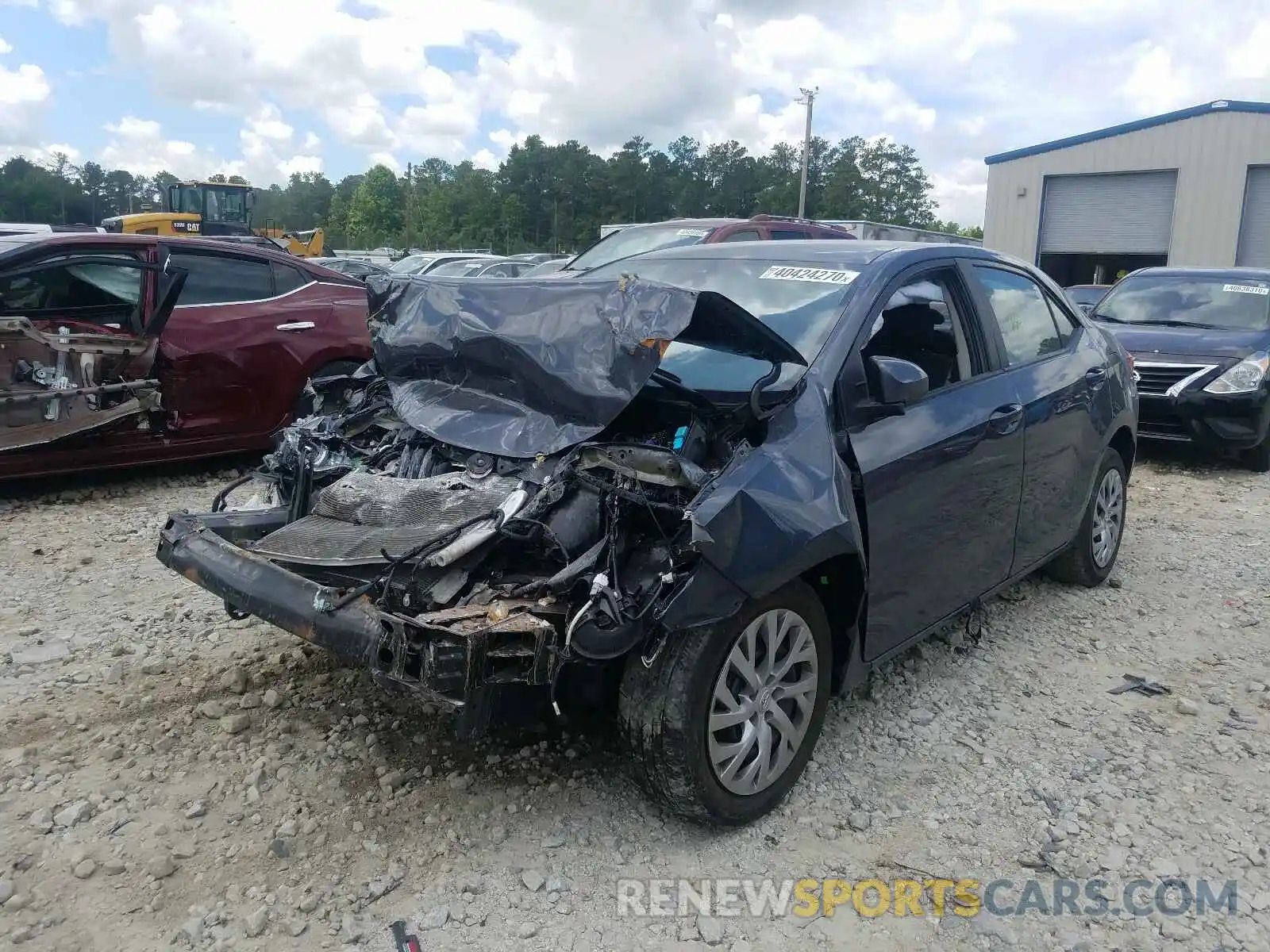 2 Photograph of a damaged car 2T1BURHE6KC141388 TOYOTA COROLLA 2019