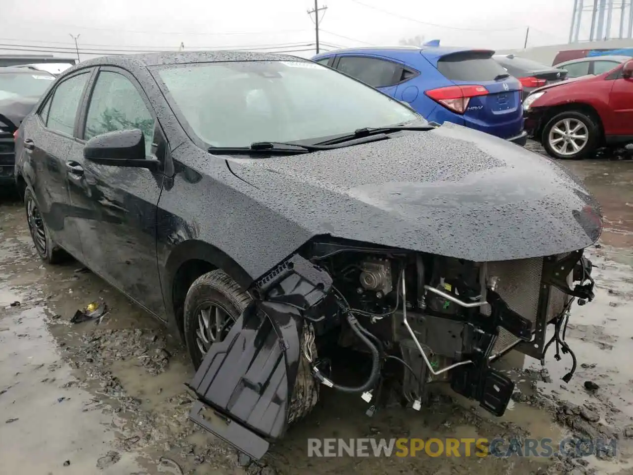 1 Photograph of a damaged car 2T1BURHE6KC141584 TOYOTA COROLLA 2019