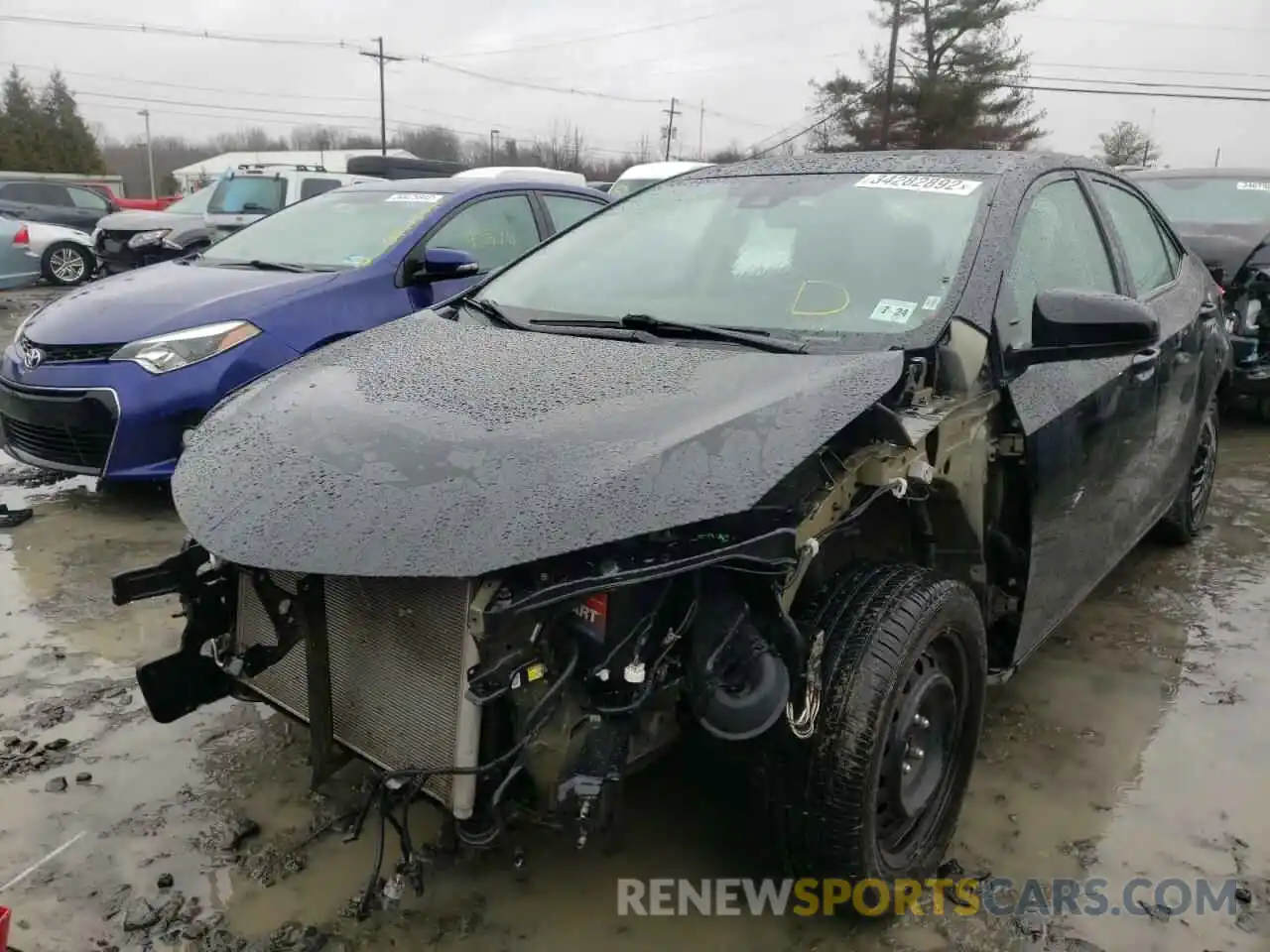 2 Photograph of a damaged car 2T1BURHE6KC141584 TOYOTA COROLLA 2019