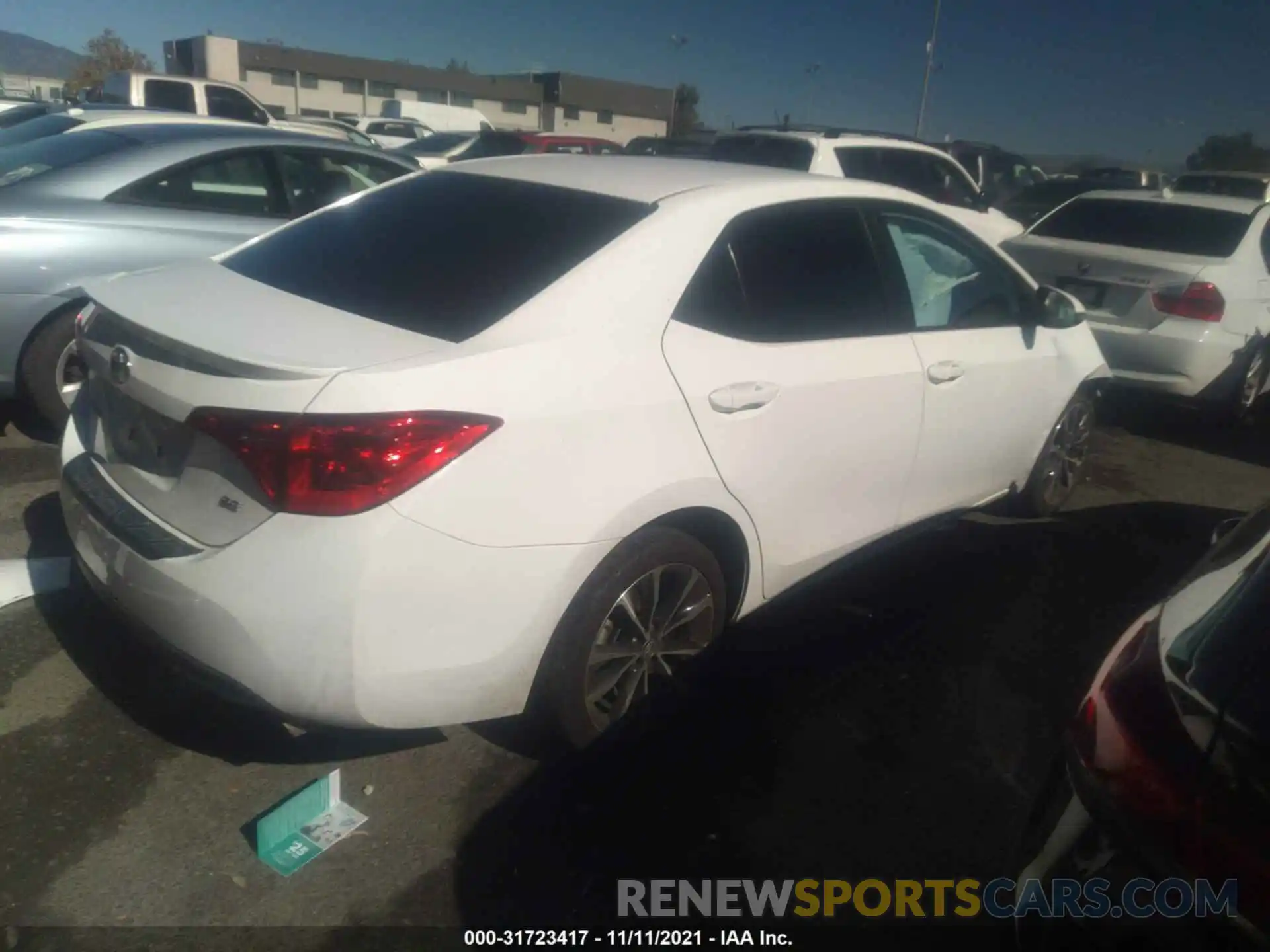 4 Photograph of a damaged car 2T1BURHE6KC141634 TOYOTA COROLLA 2019