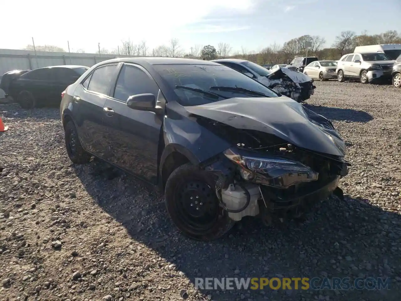 1 Photograph of a damaged car 2T1BURHE6KC142444 TOYOTA COROLLA 2019