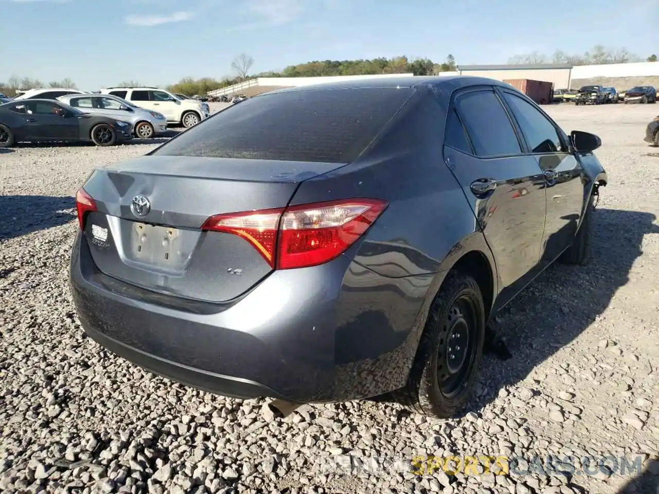 4 Photograph of a damaged car 2T1BURHE6KC142444 TOYOTA COROLLA 2019