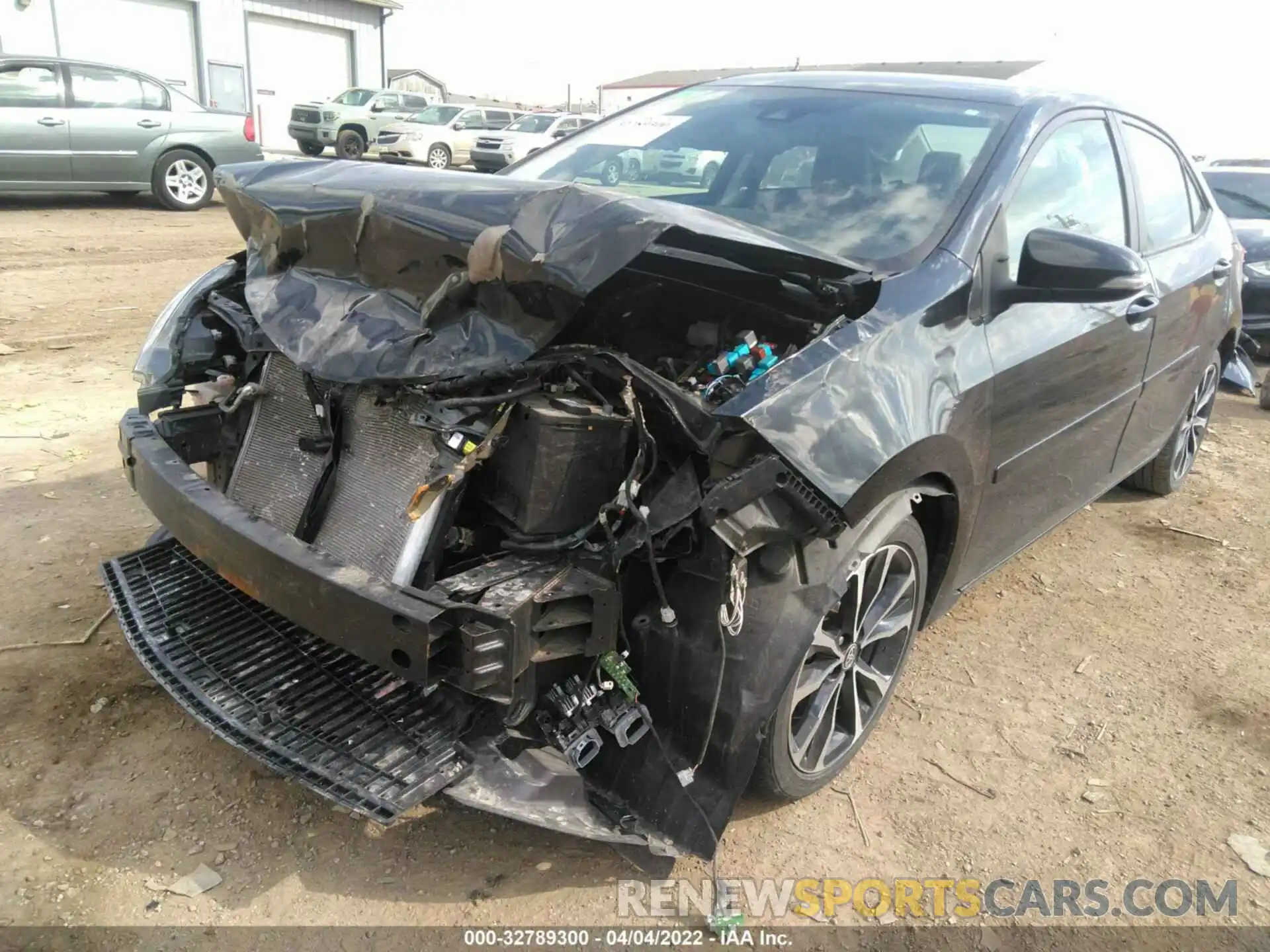 2 Photograph of a damaged car 2T1BURHE6KC142850 TOYOTA COROLLA 2019