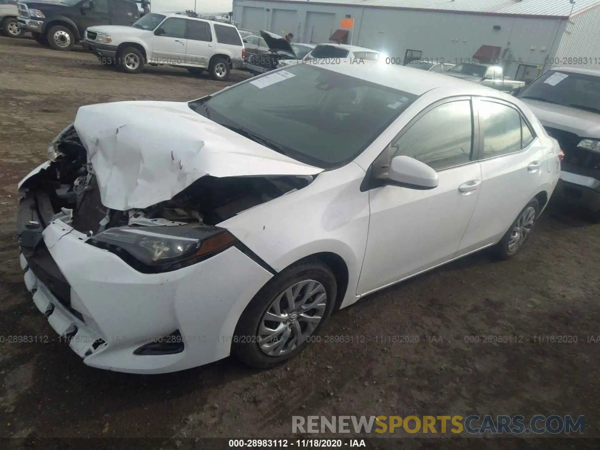 2 Photograph of a damaged car 2T1BURHE6KC143187 TOYOTA COROLLA 2019